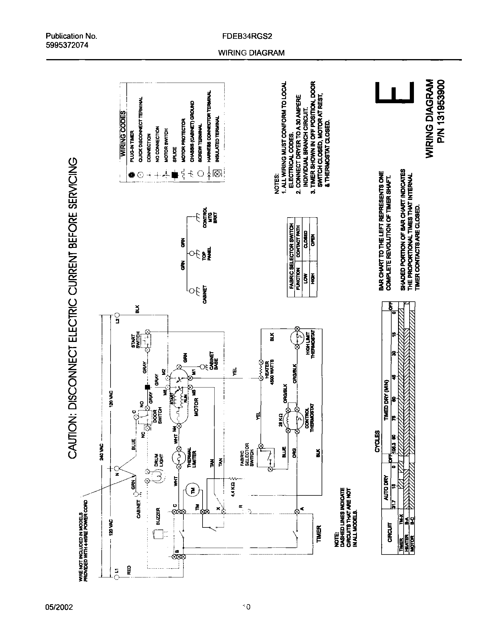10 - 131953900 WIRING DIAGRAM