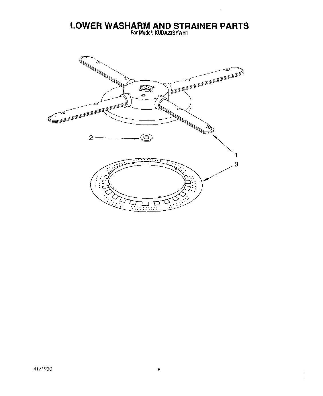 05 - LOWER WASHARM AND STRAINER