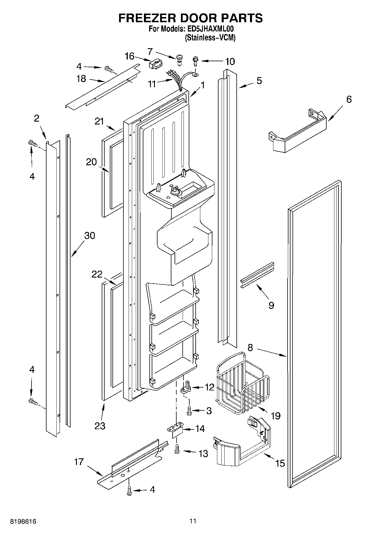 07 - FREEZER DOOR PARTS