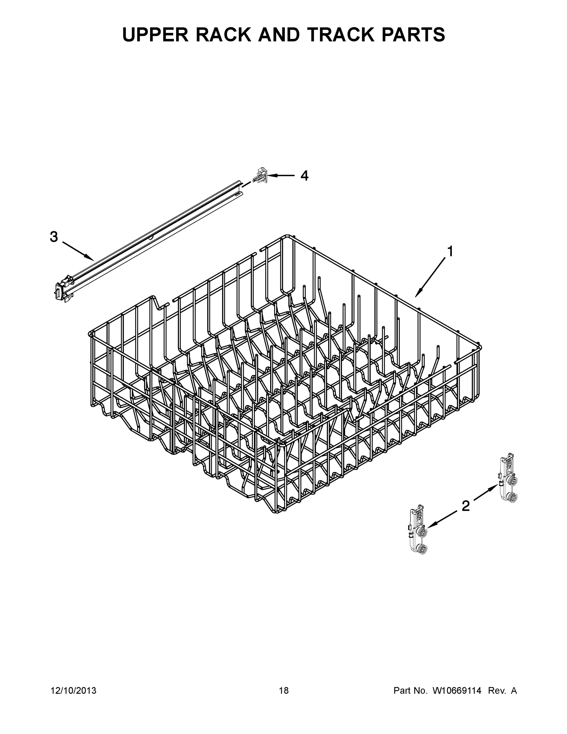 10 - UPPER RACK AND TRACK PARTS