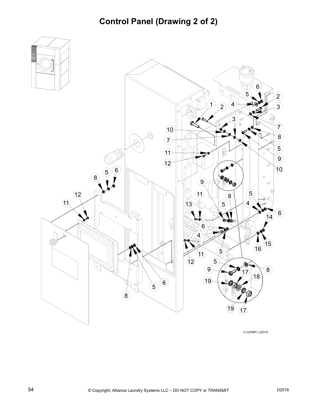 Control Panel (Drawing 2 of 2)