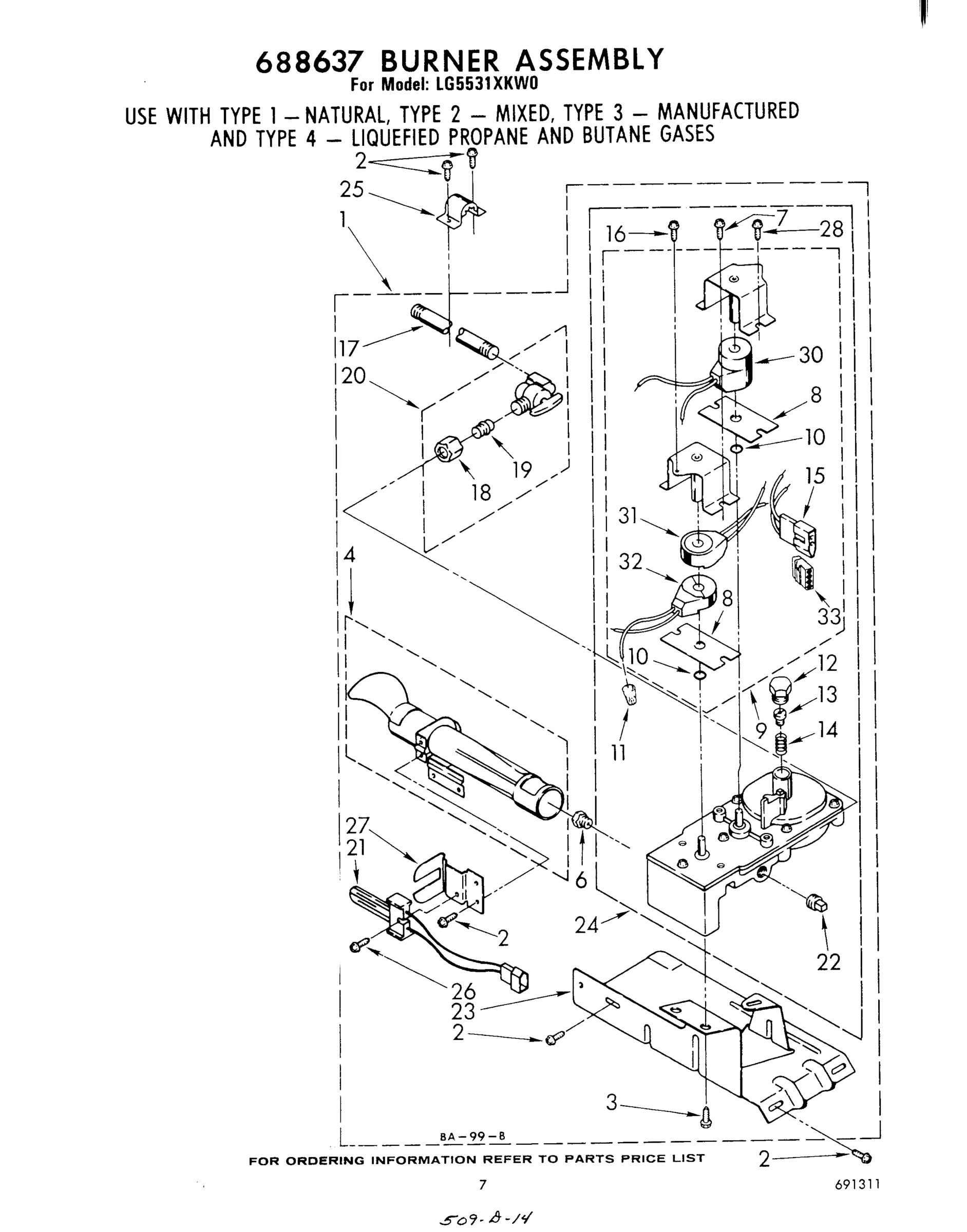 05 - 688637 BURNER ASSEMBLY
