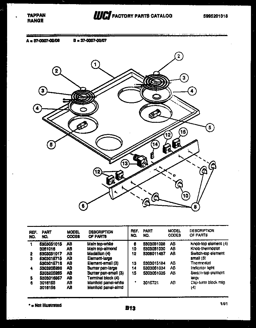 02 - COOKTOP PARTS