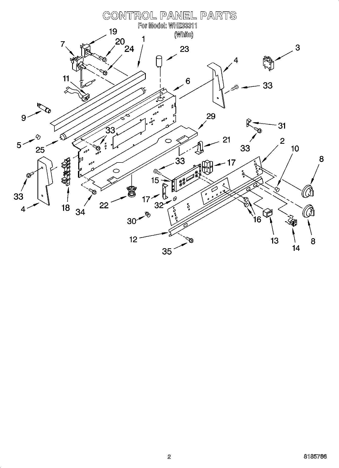 02 - CONTROL PANEL PARTS