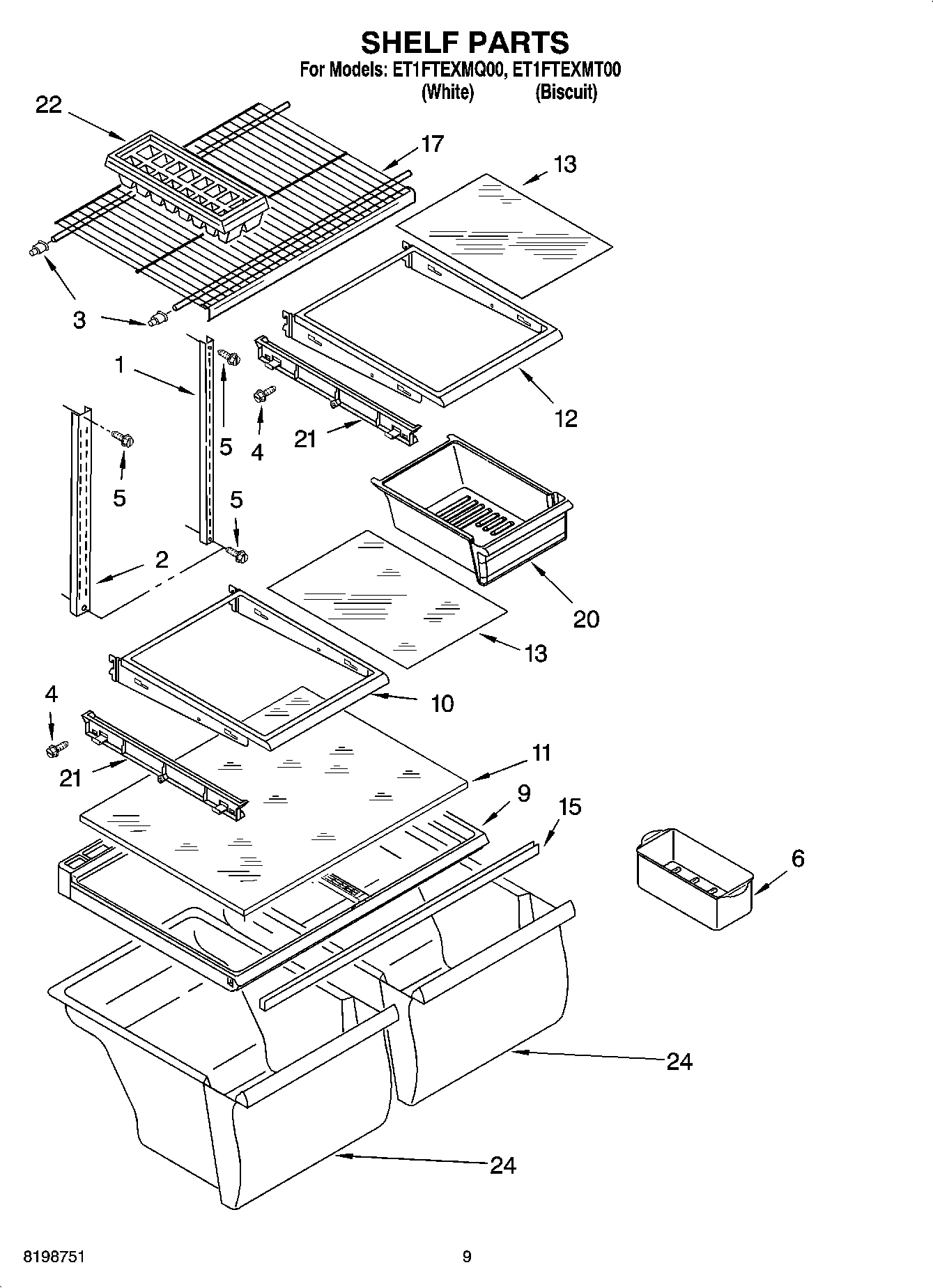 05 - SHELF PARTS, OPTIONAL PARTS