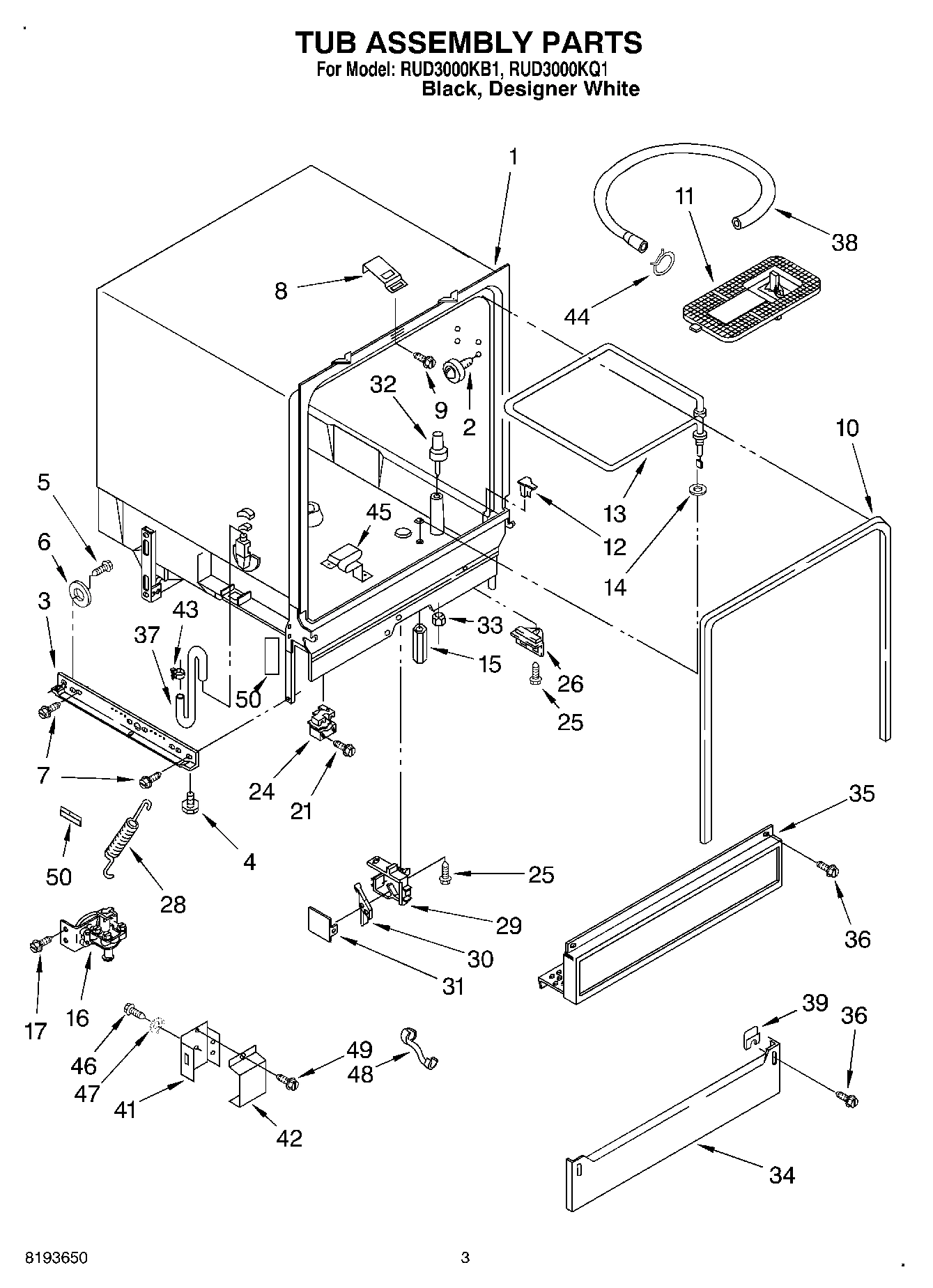 03 - TUB ASSEMBLY