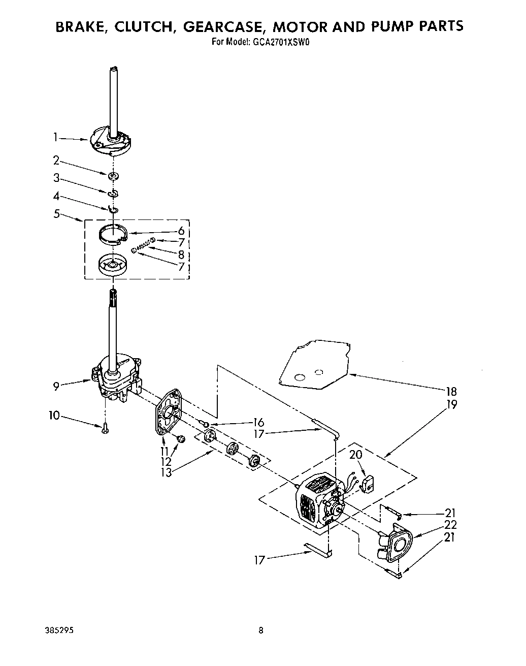 06 - BRAKE, CLUTCH, GEARCASE, MOTOR AND PUMP