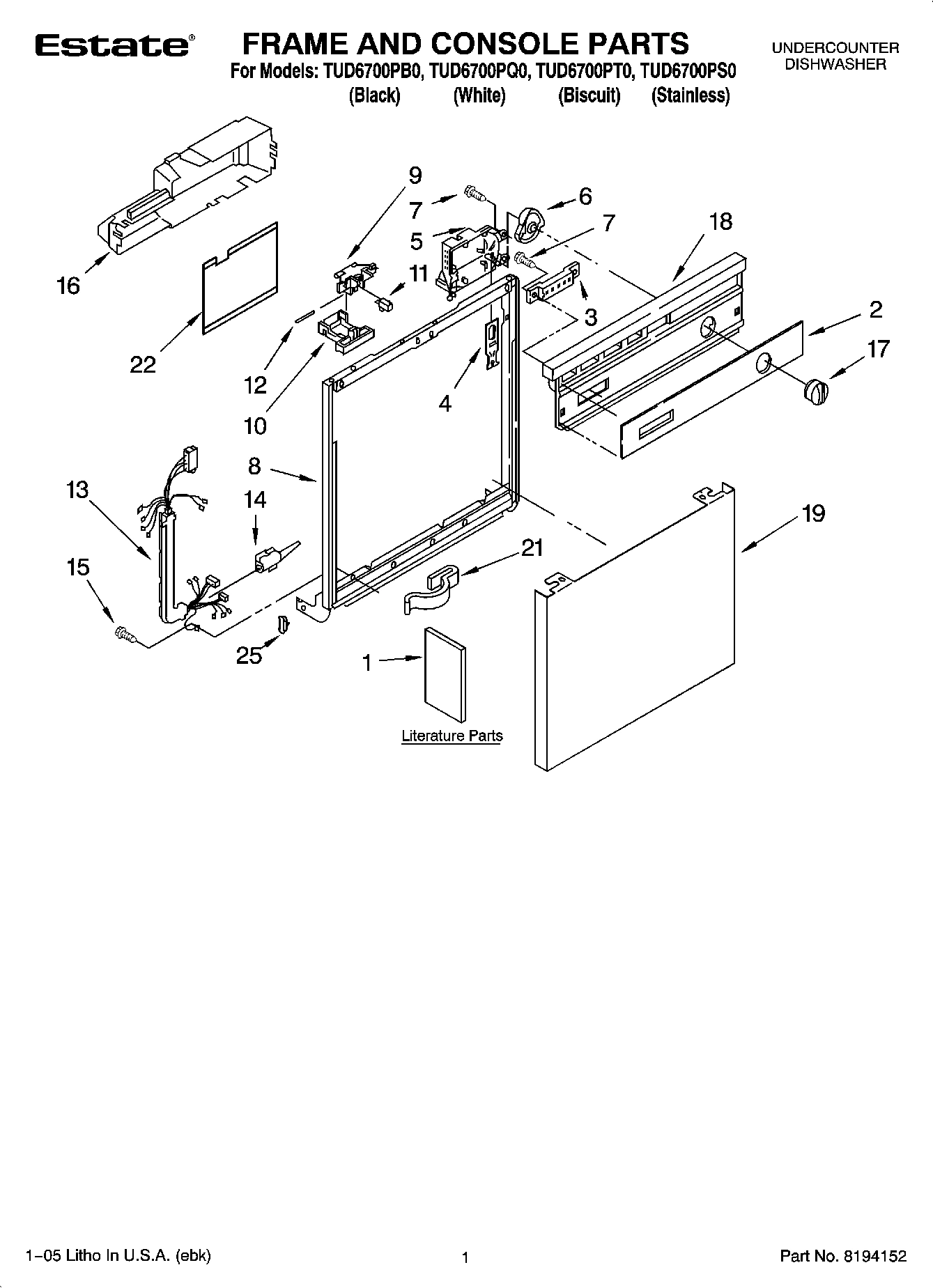 01 - FRAME AND CONSOLE PARTS