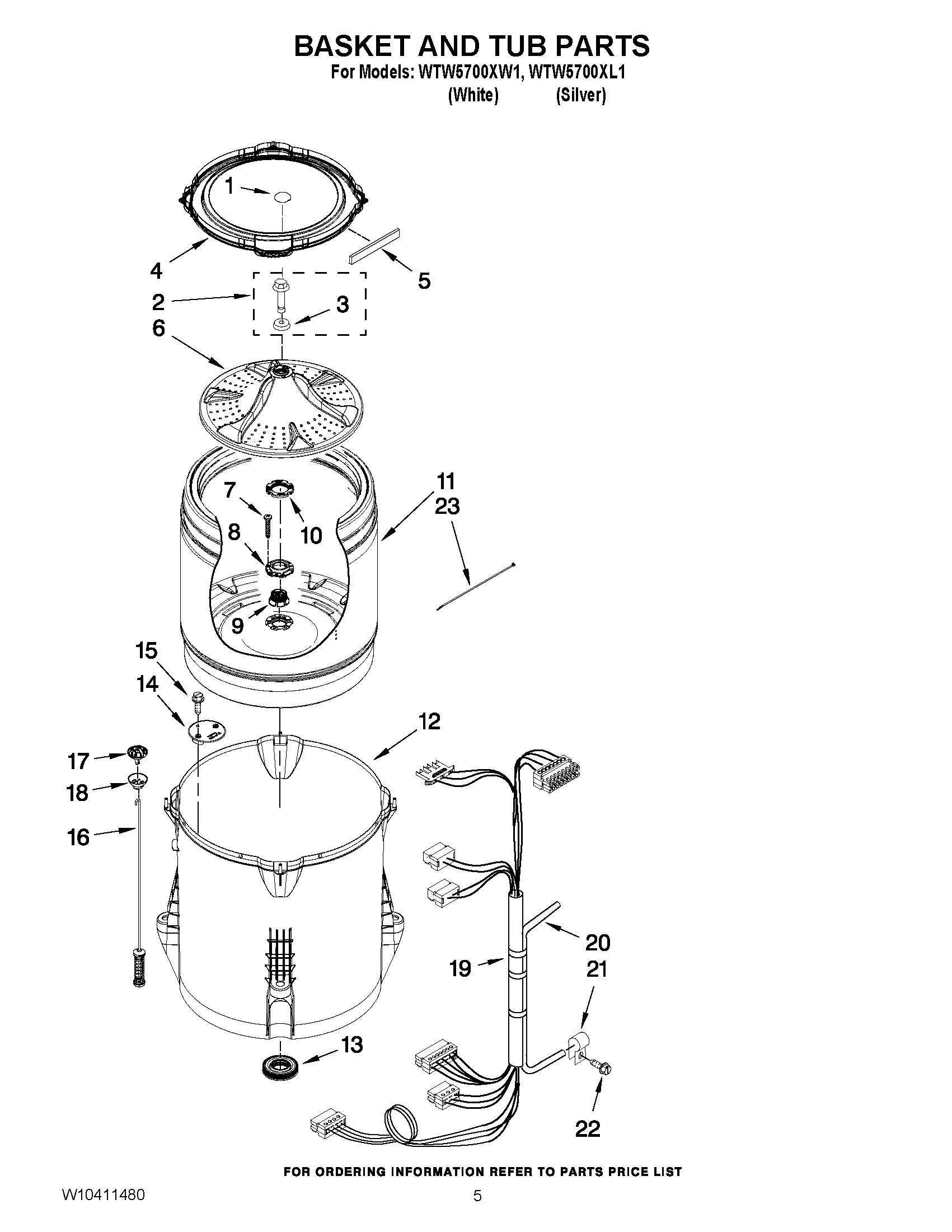 03 - BASKET AND TUB PARTS