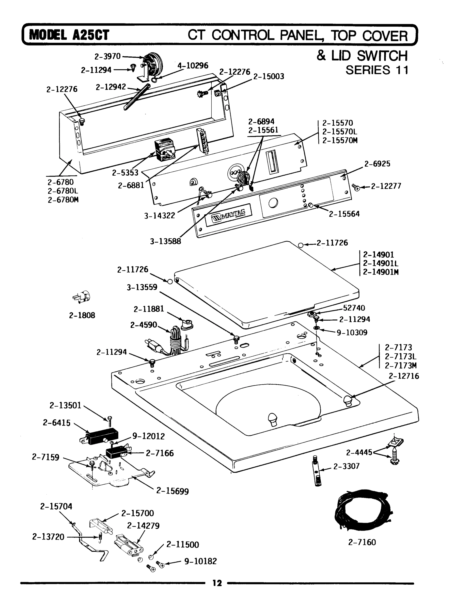 02 - CONTROL PANEL, TOP CVR & LID SWTCH (11)