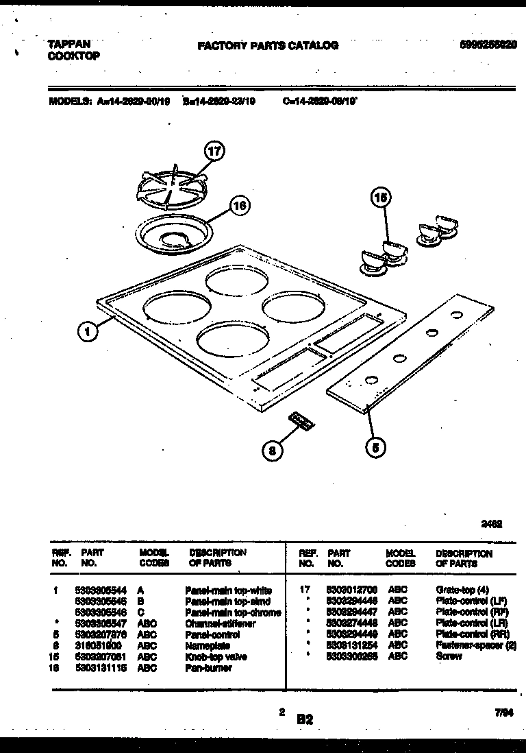 02 - COOKTOP PARTS