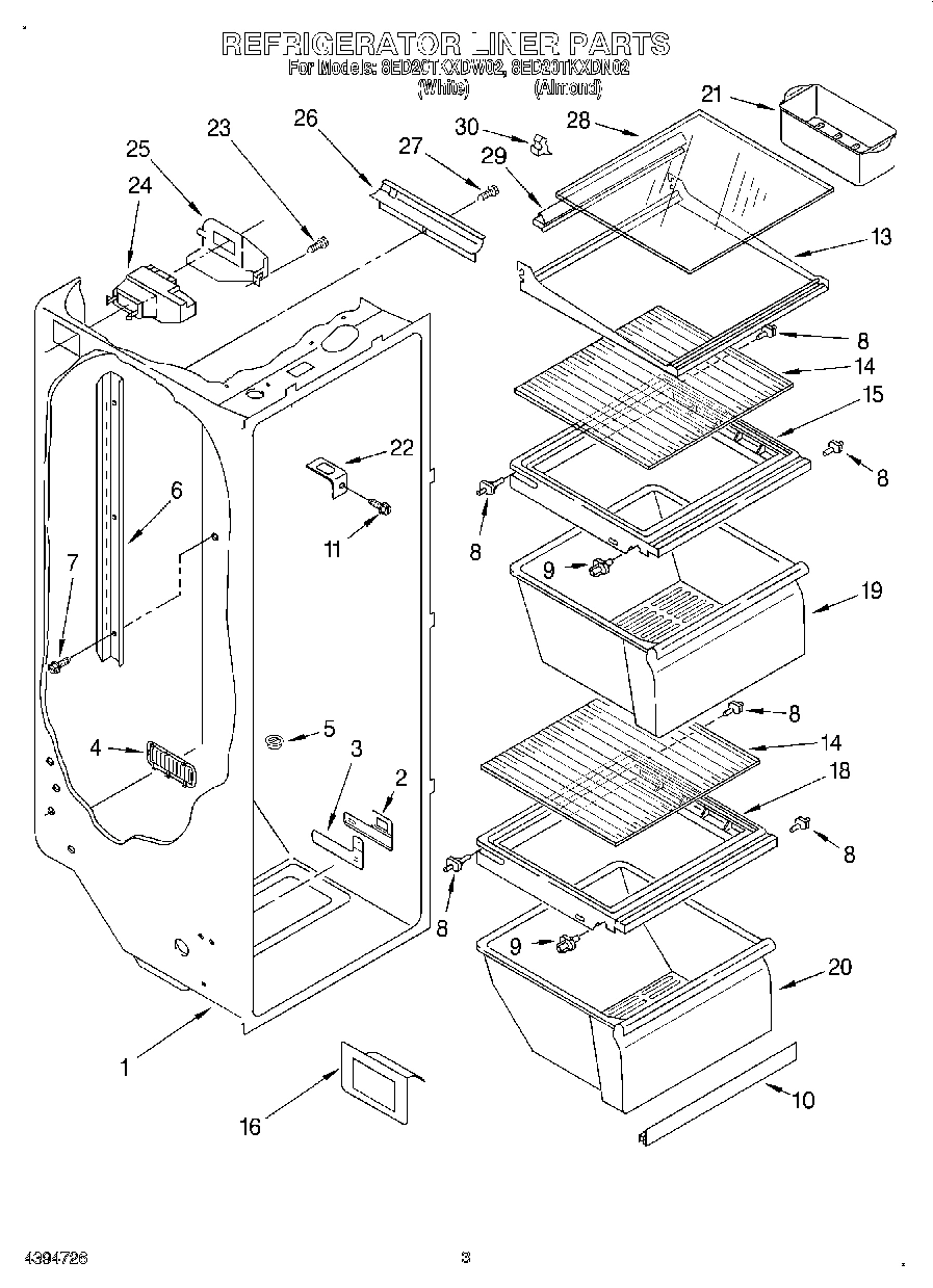 02 - REFRIGERATOR LINER