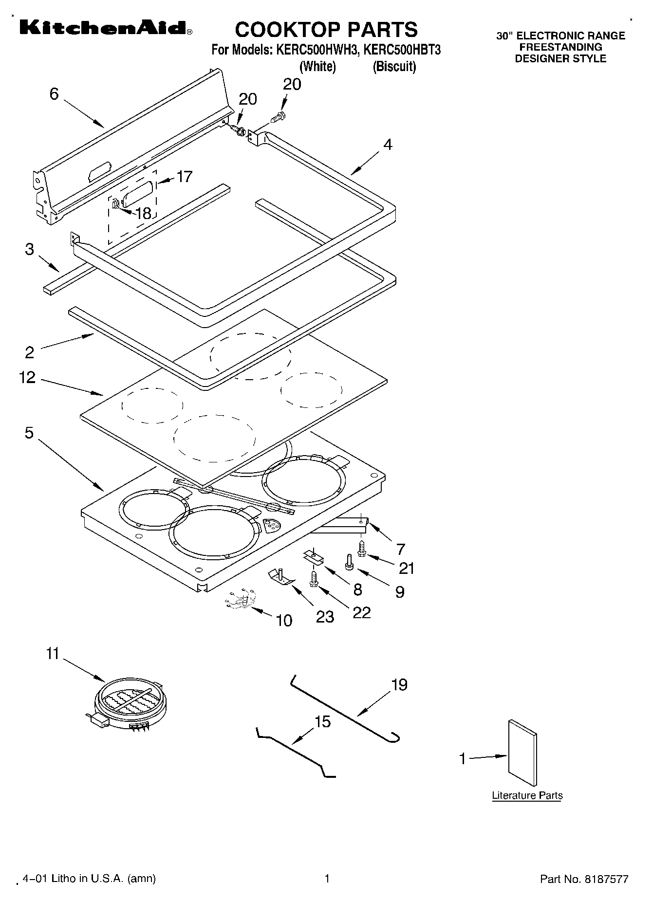 01 - COOKTOP, LITERATURE