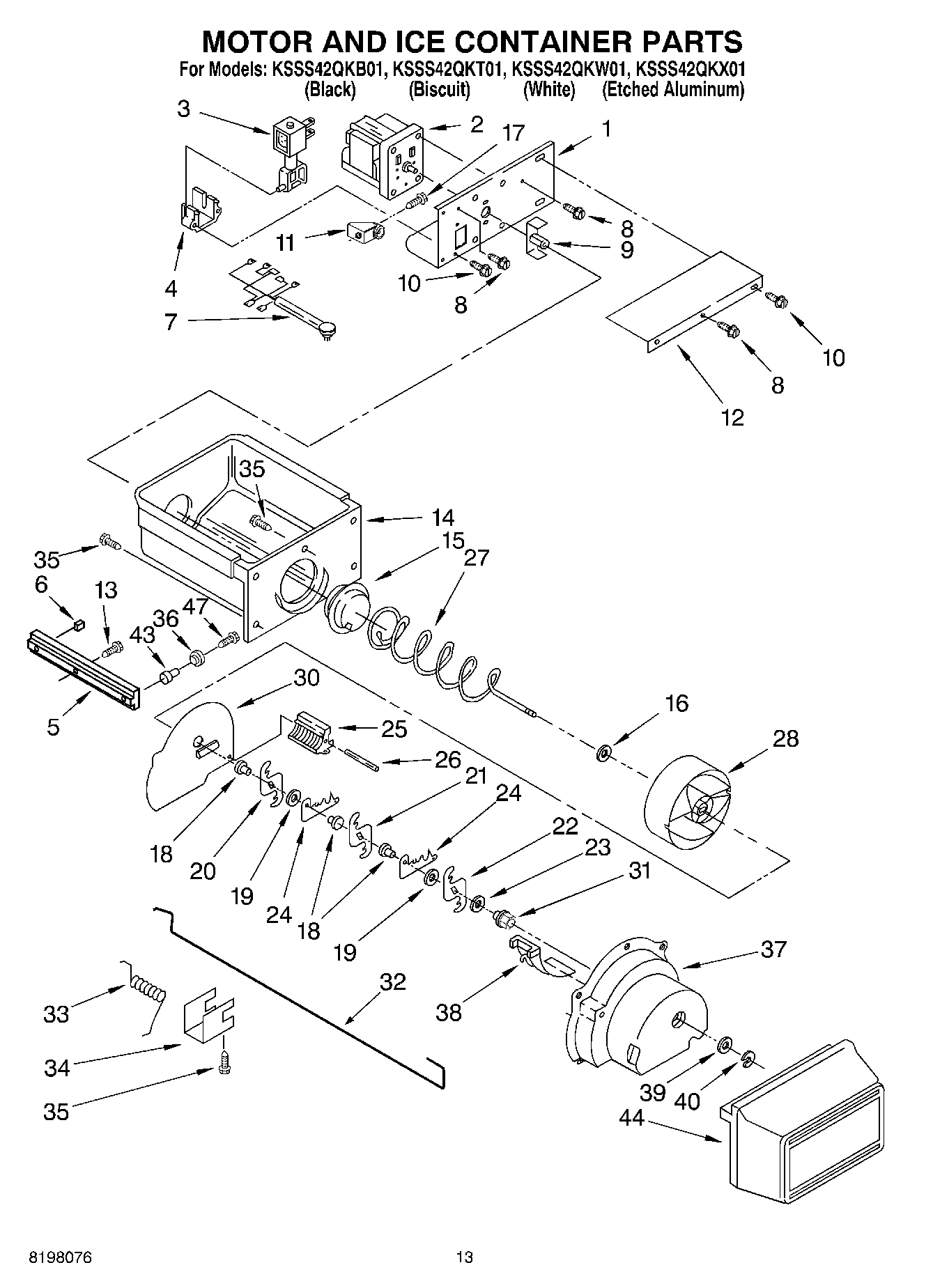 09 - MOTOR AND ICE CONTAINER