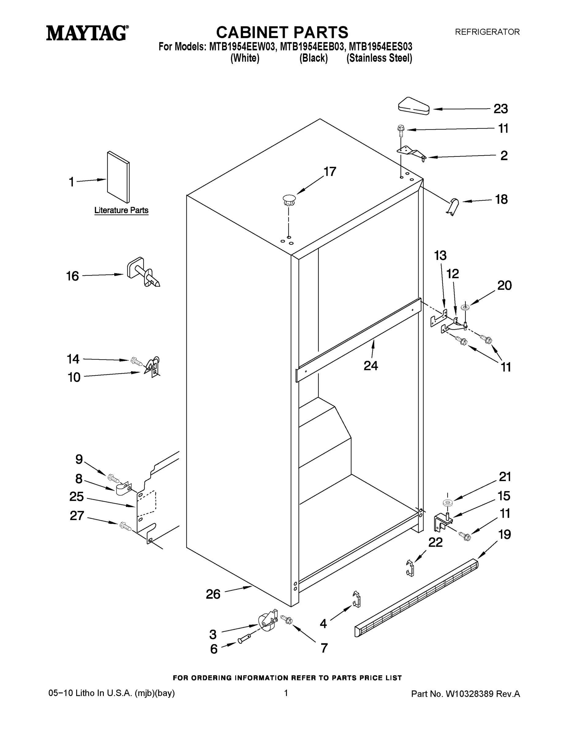 01 - CABINET PARTS