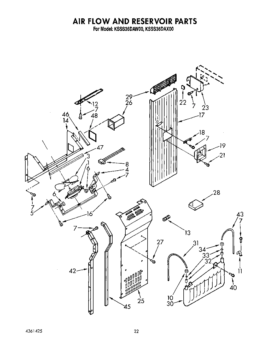16 - AIR FLOW AND RESERVOIR
