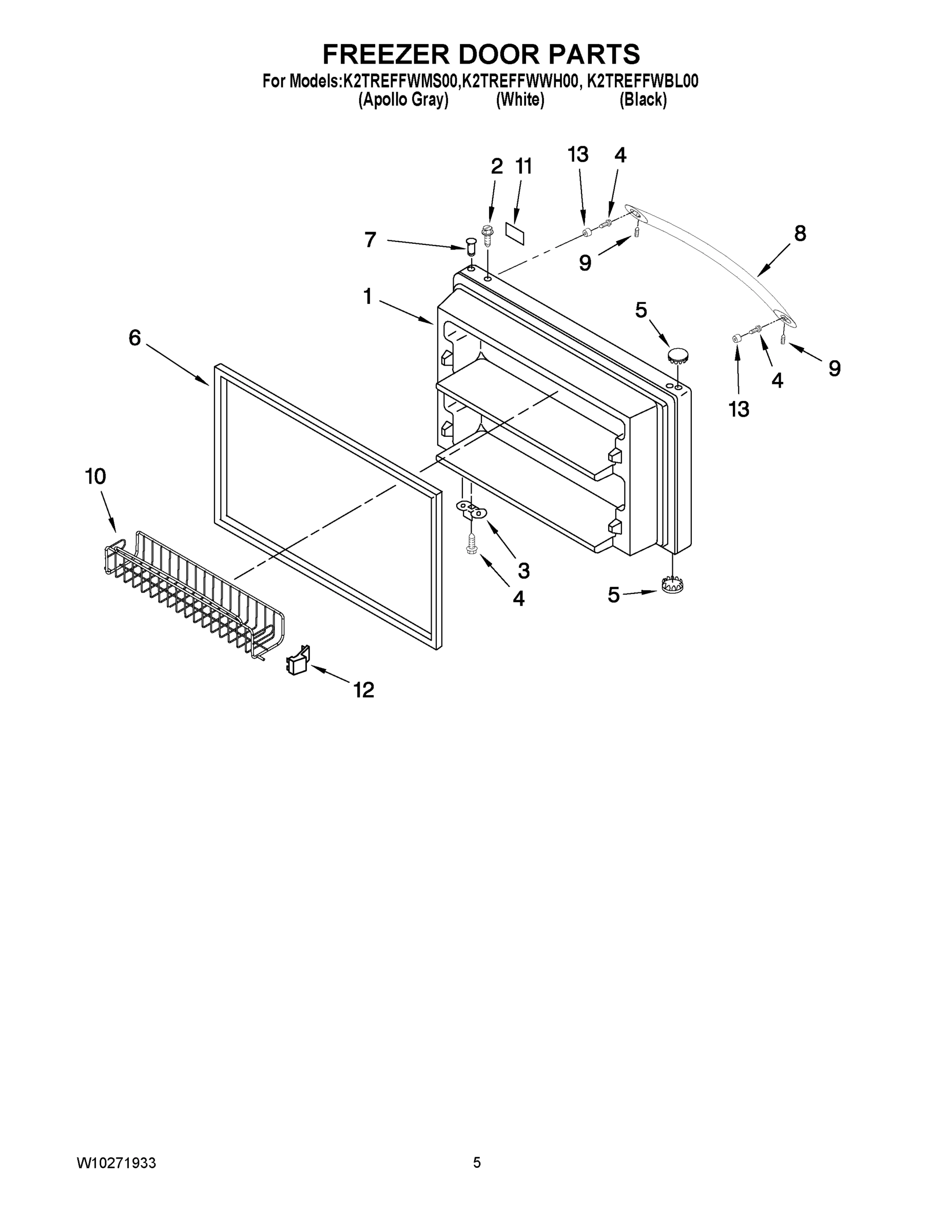 03 - FREEZER DOOR PARTS