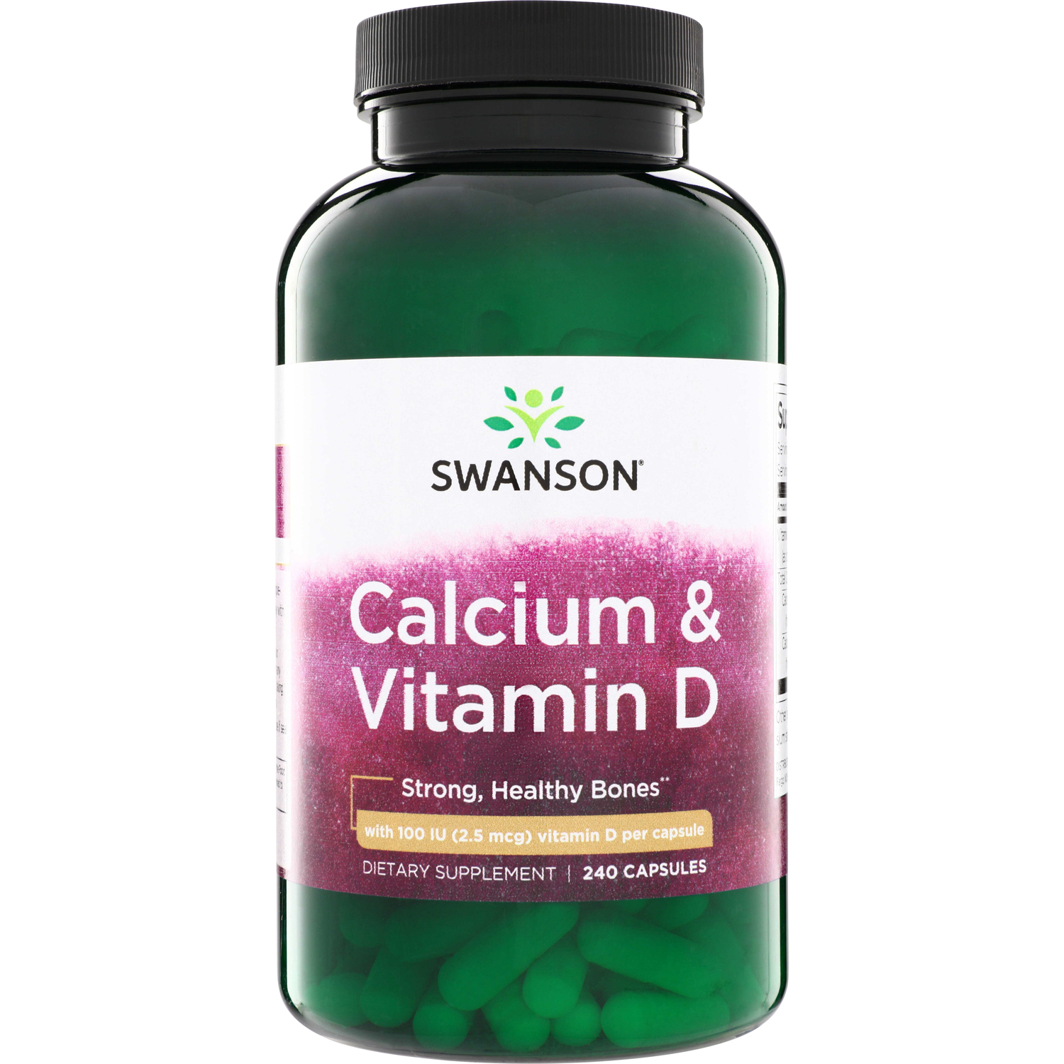 Swanson Vitamins Calcium & Vitamin D | 240 Caps