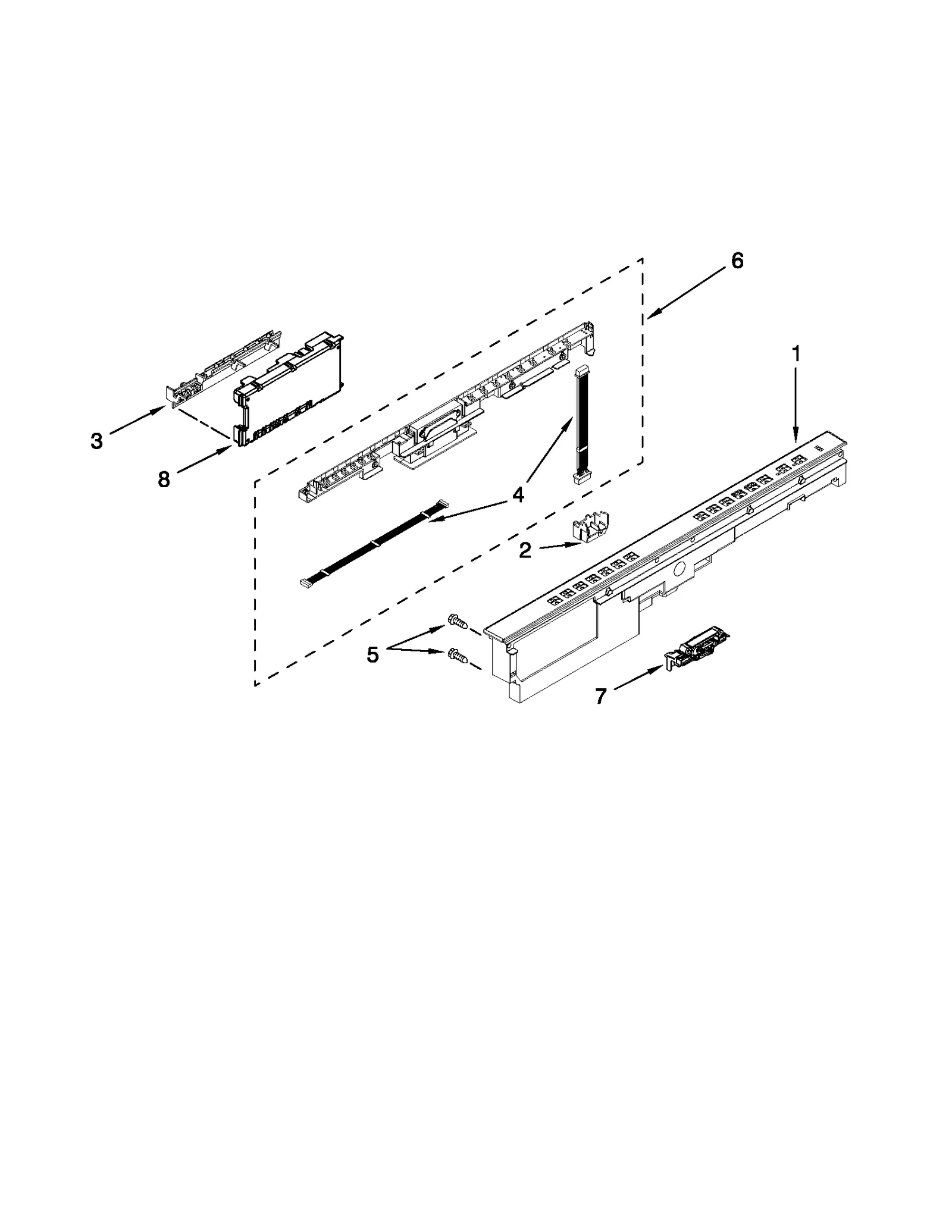 CONTROL PANEL AND LATCH PARTS