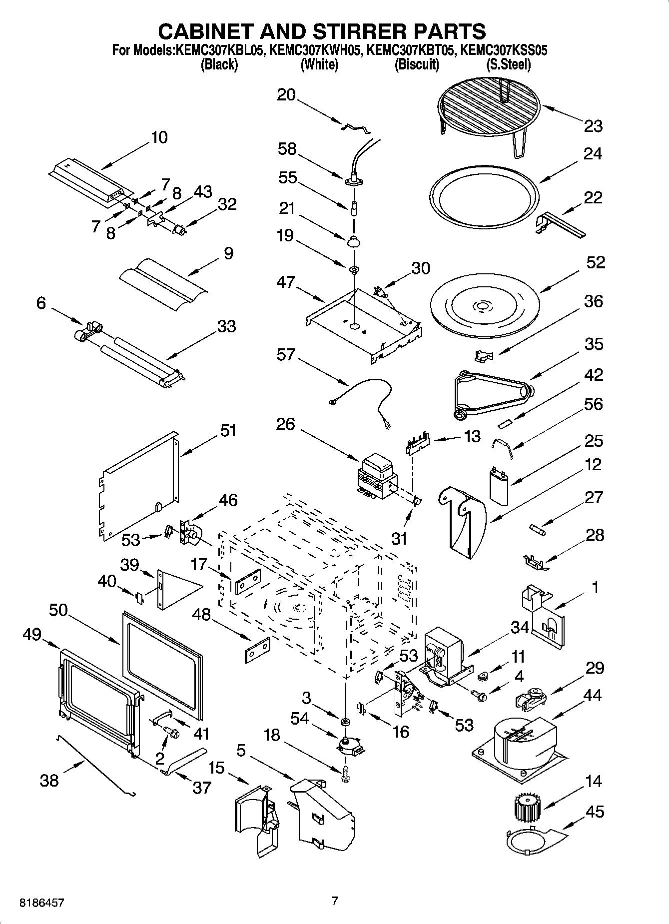 06 - CABINET AND STIRRER PARTS