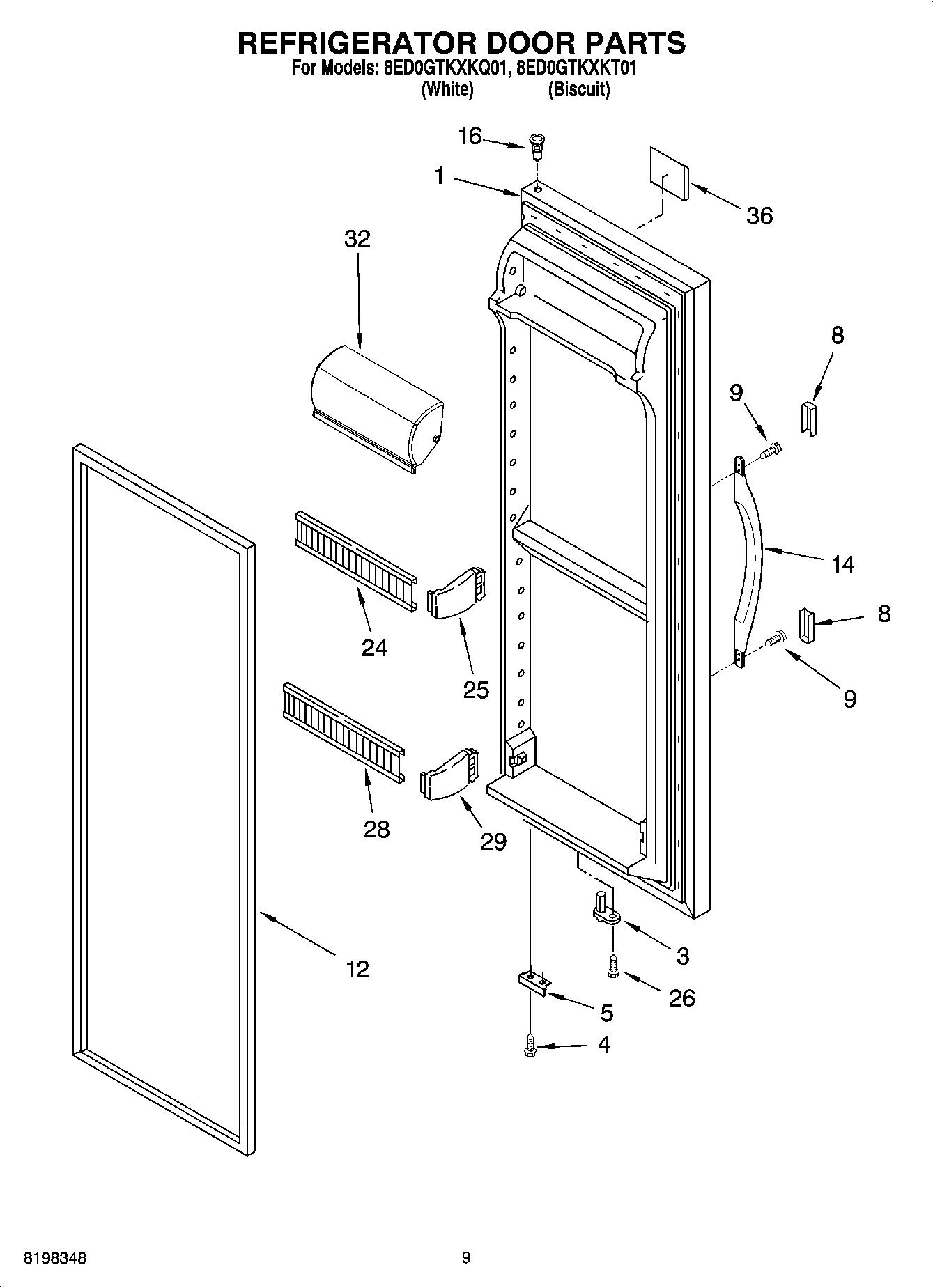 06 - REFRIGERATOR DOOR PARTS