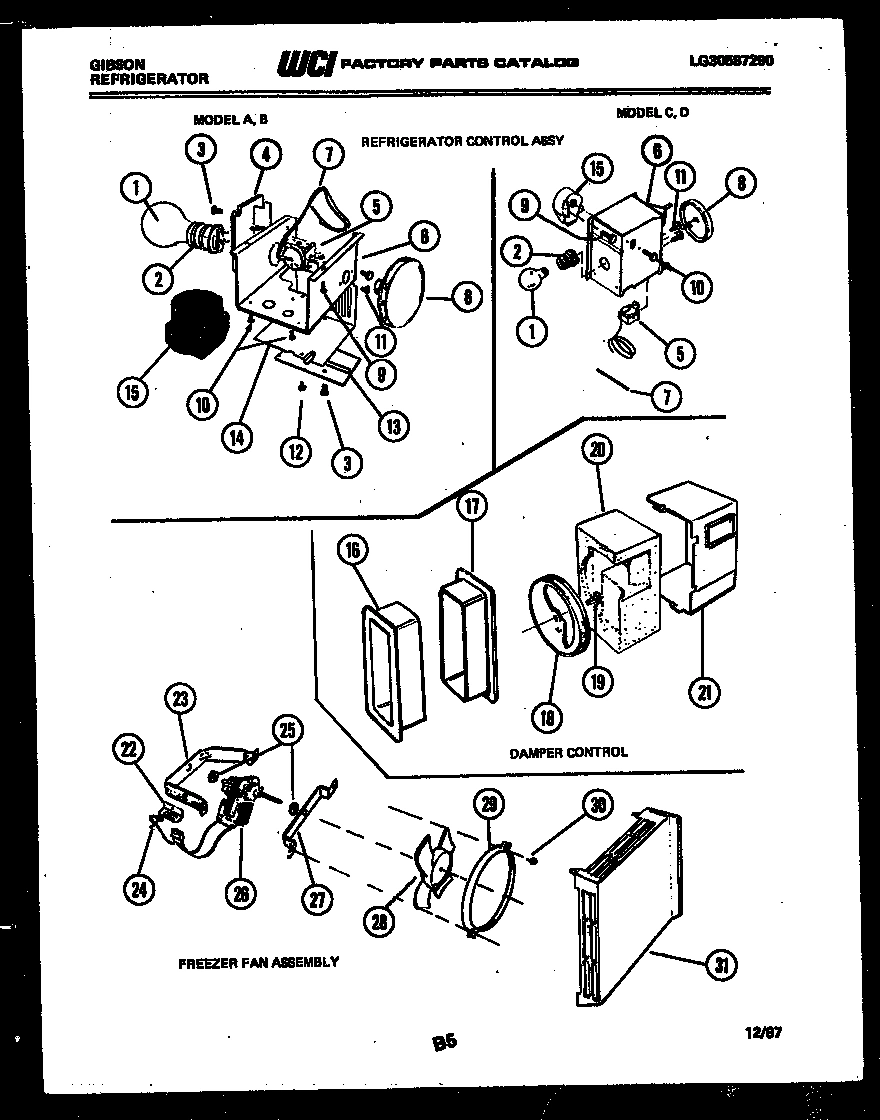 06 - REFRIGERATOR CONTROL ASSEMBLY, DAMP