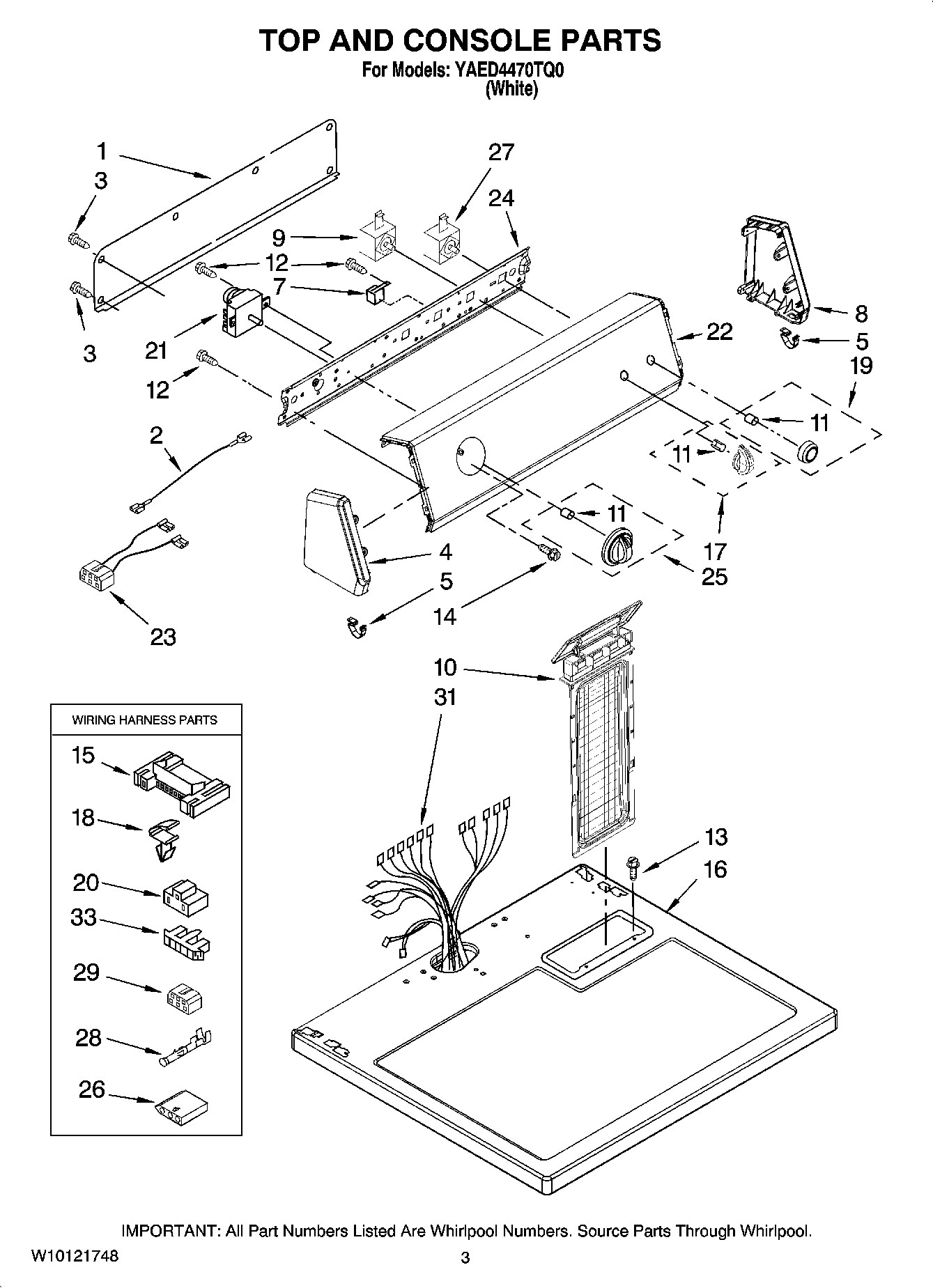 02 - TOP AND CONSOLE PARTS