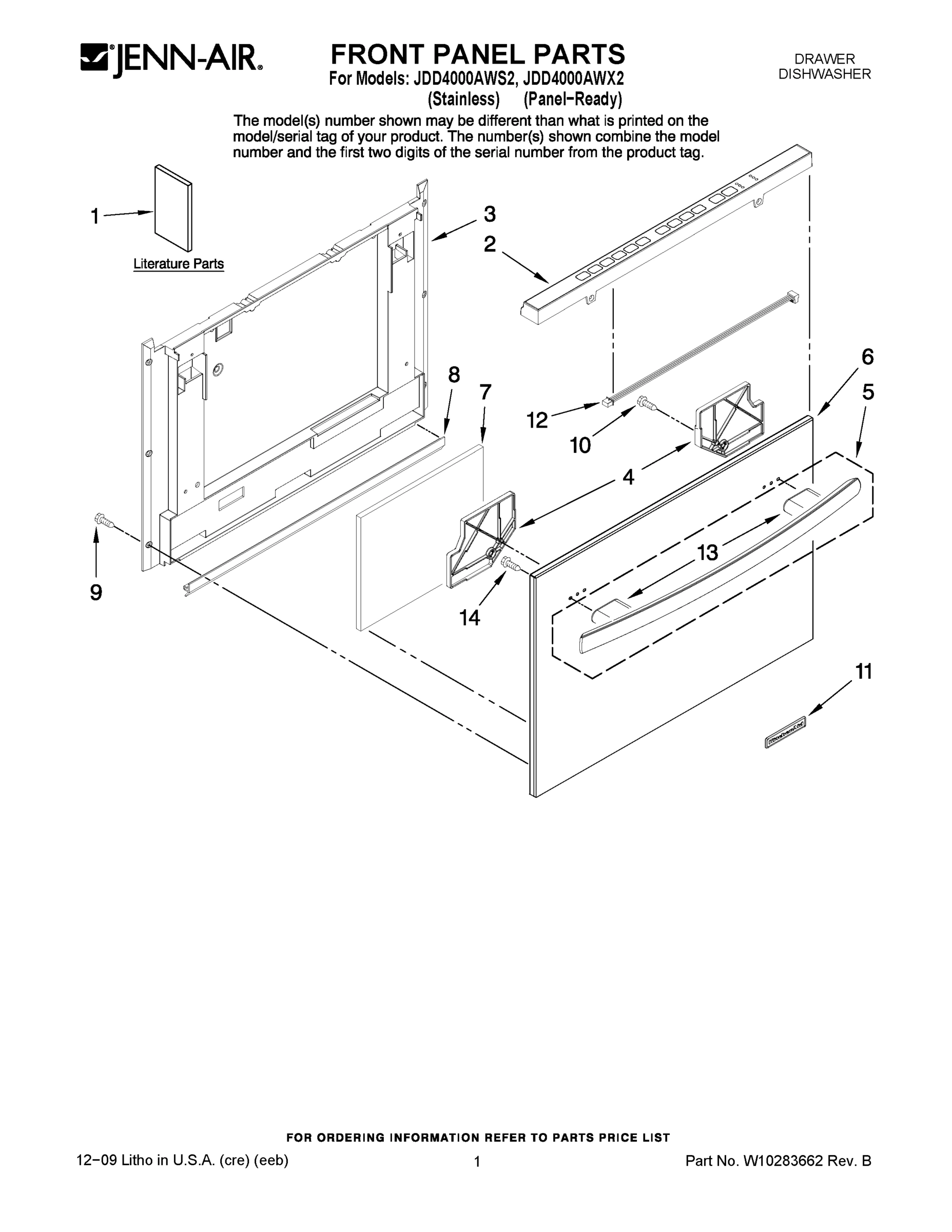 01 - FRONT PANEL PARTS