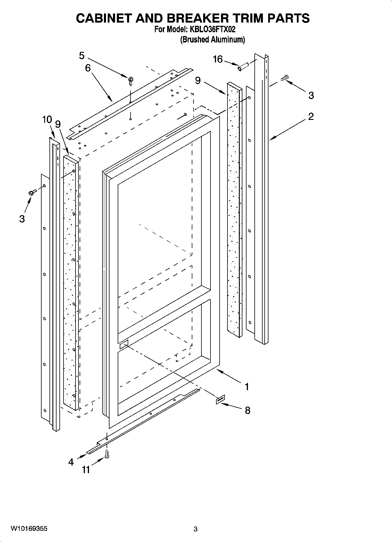 02 - CABINET AND BREAKER TRIM PARTS