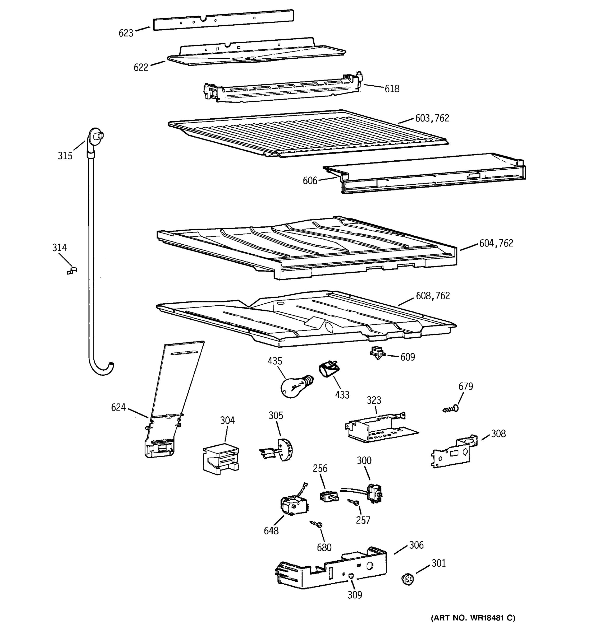 COMPARTMENT SEPARATOR PARTS