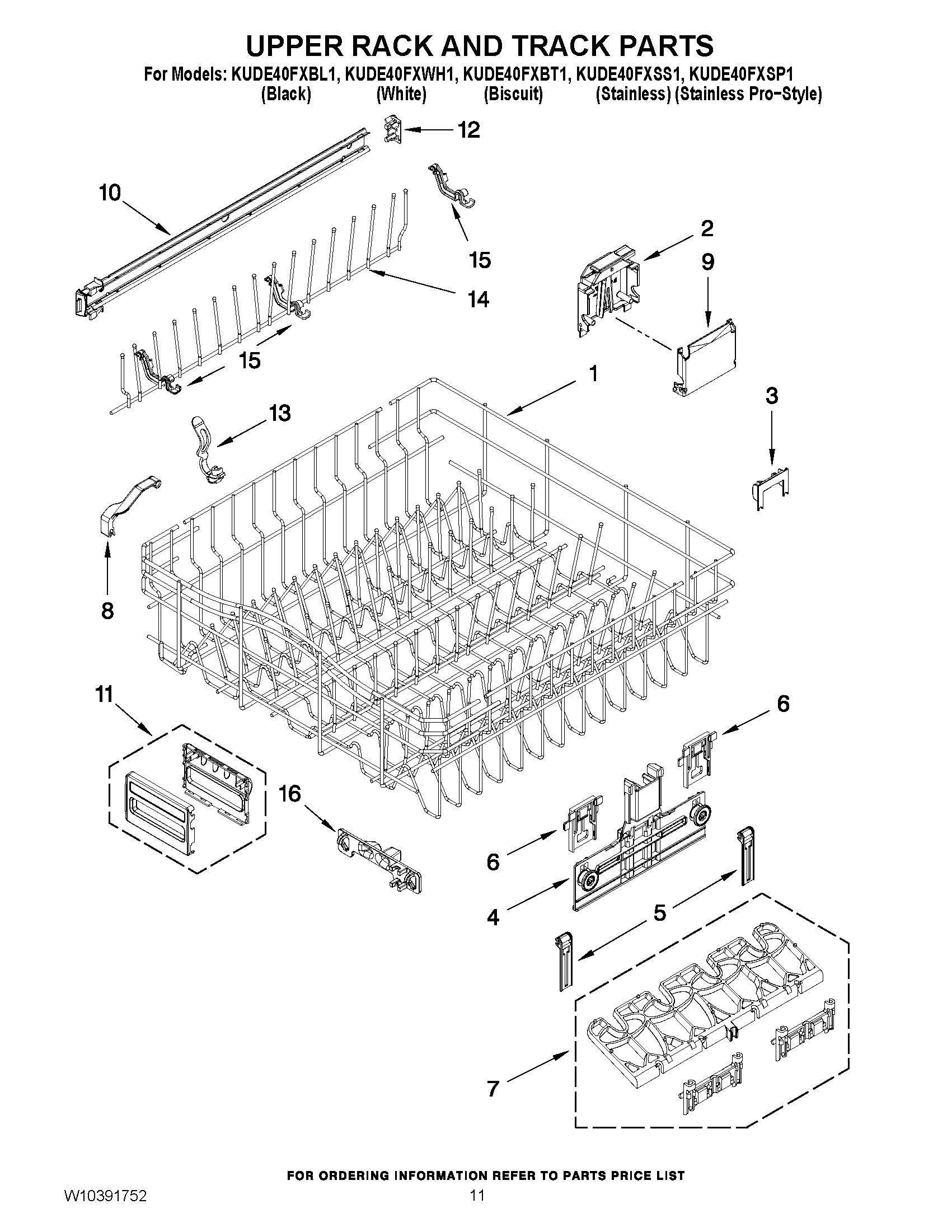 09 - UPPER RACK AND TRACK PARTS