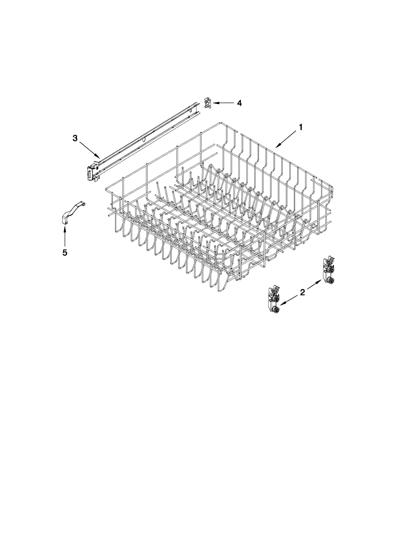 UPPER RACK AND TRACK PARTS