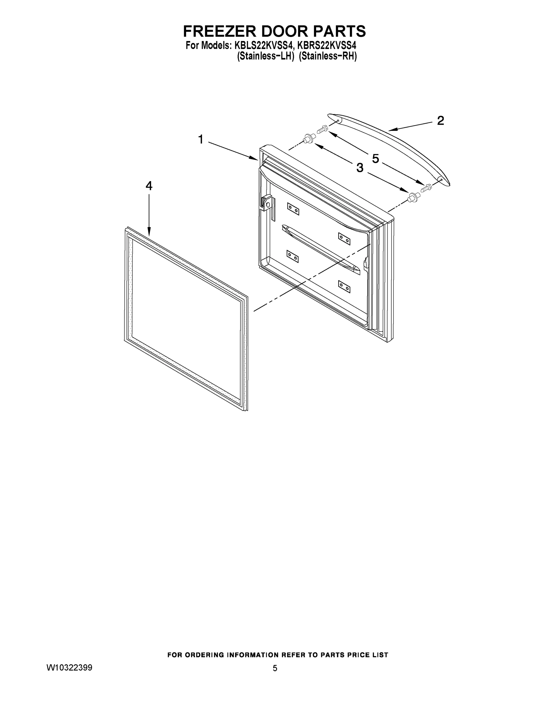03 - FREEZER DOOR PARTS