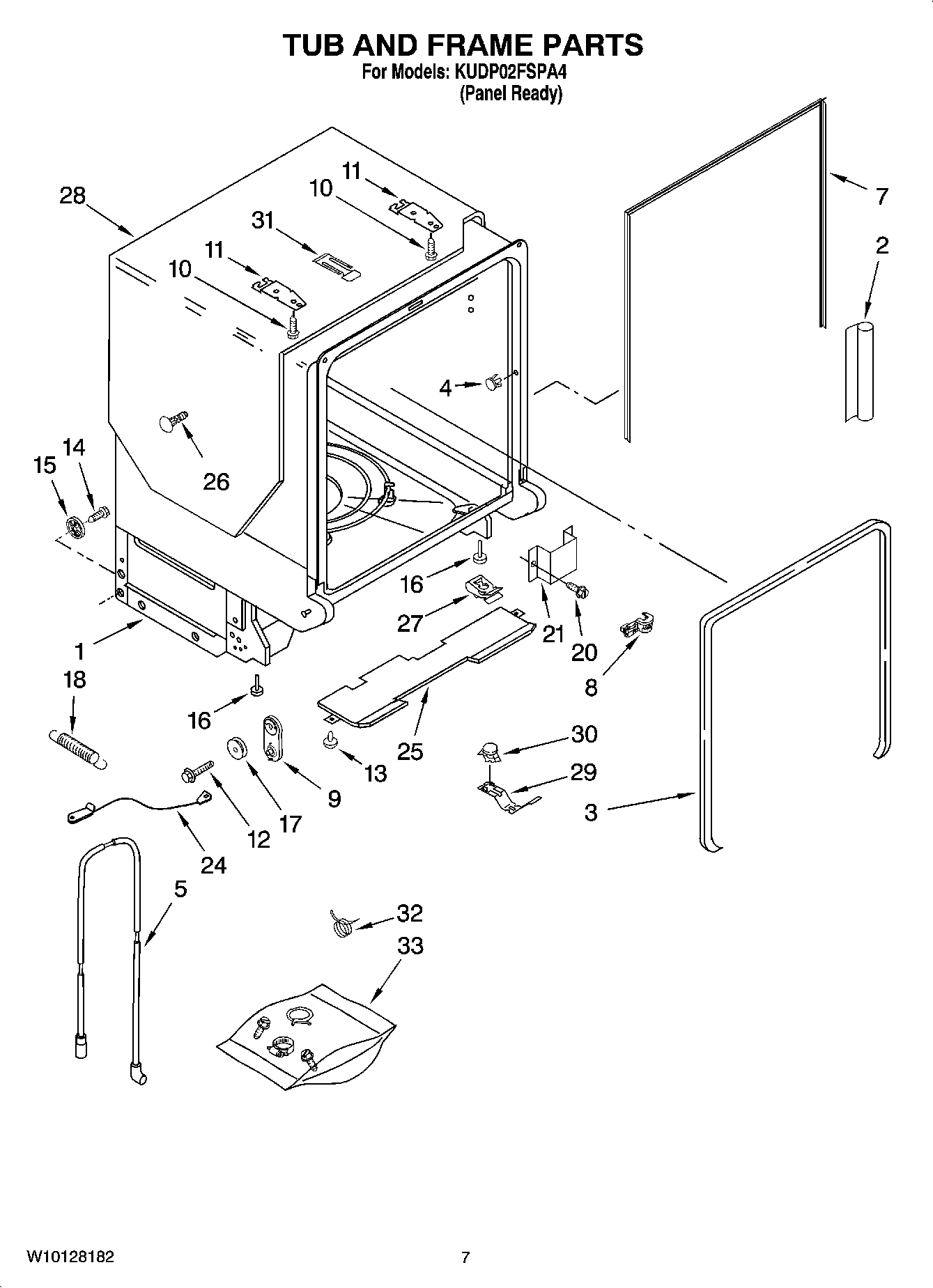 07 - TUB AND FRAME PARTS