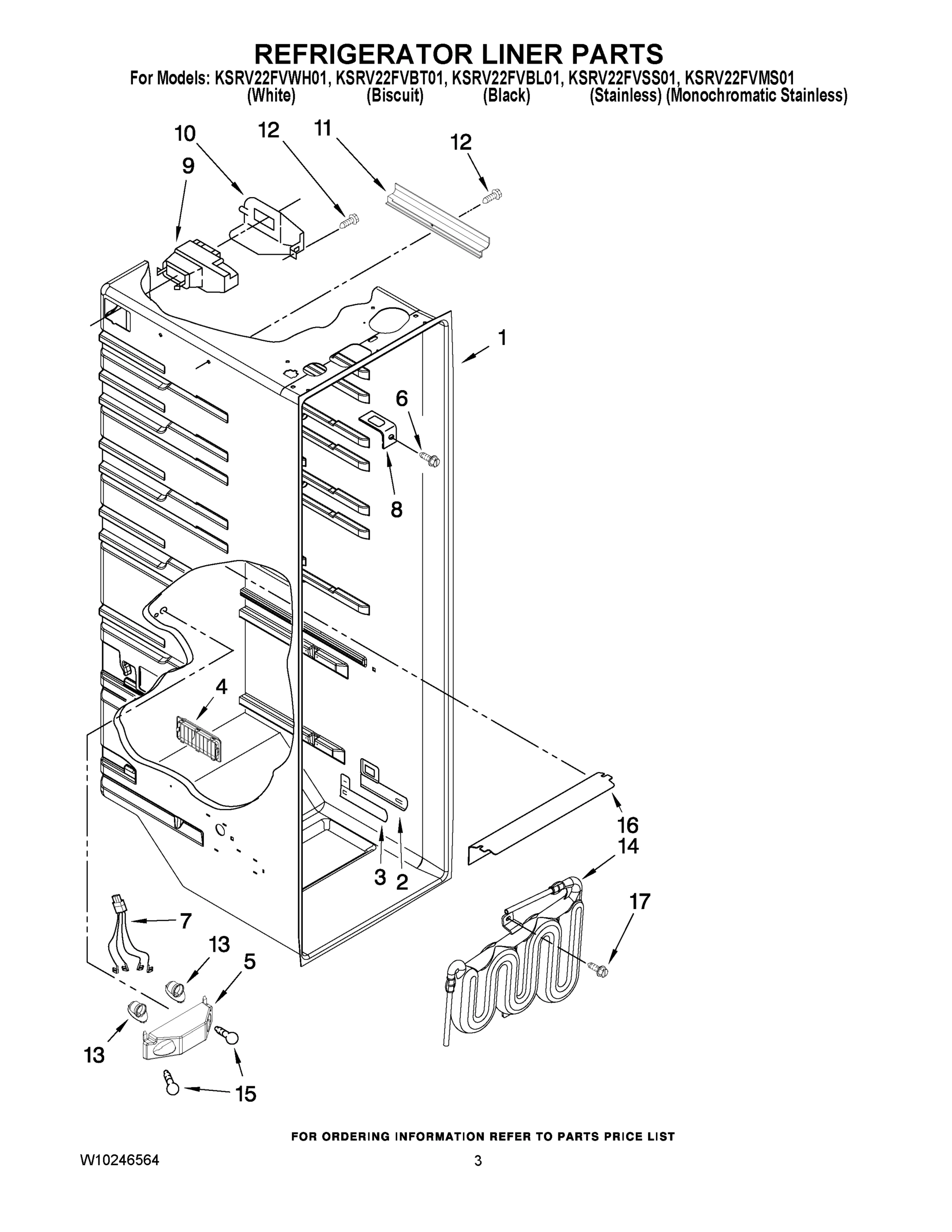 02 - REFRIGERATOR LINER PARTS