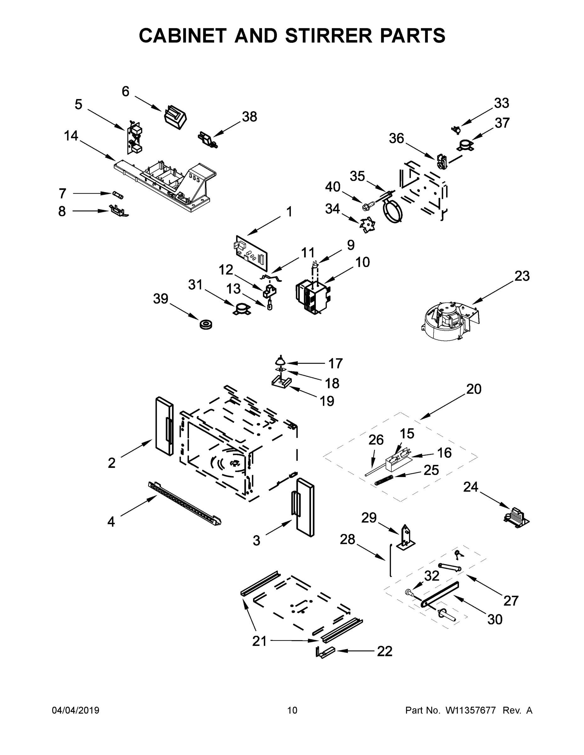 06 - CABINET AND STIRRER PARTS