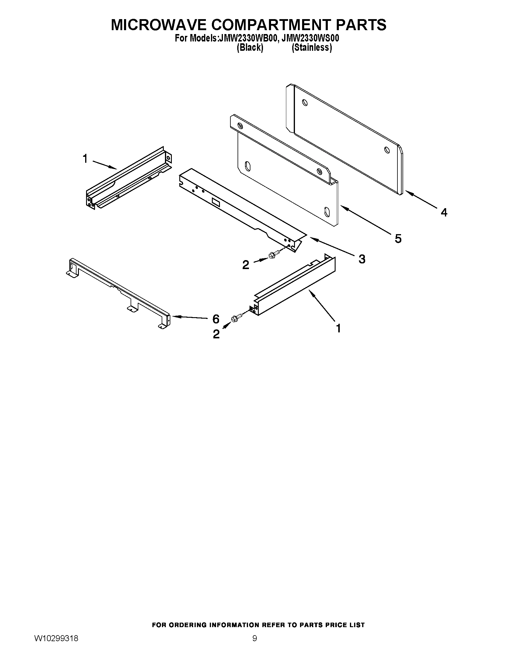 06 - MICROWAVE COMPARTMENT PARTS