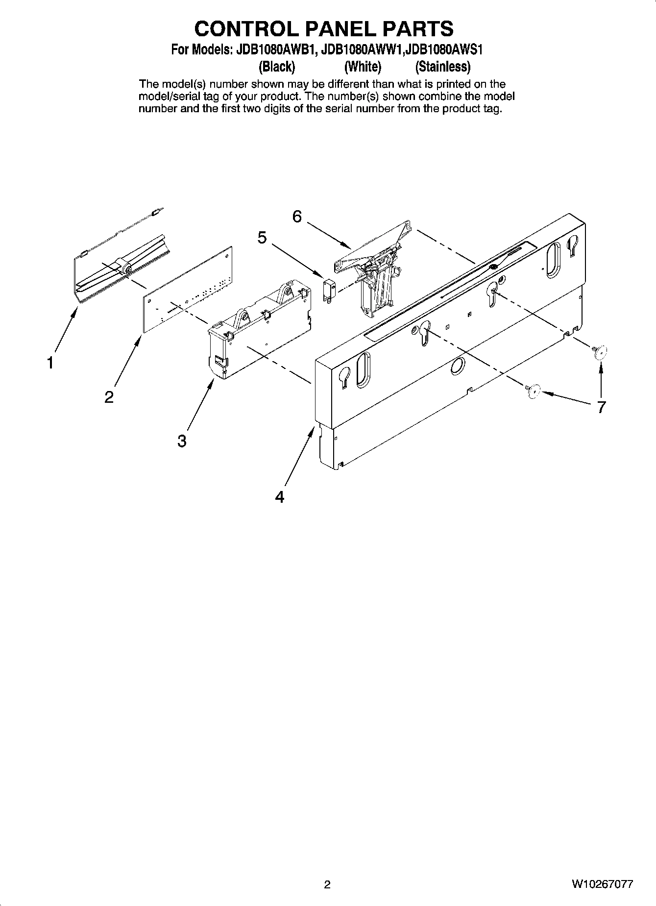 02 - CONTROL PANEL PARTS