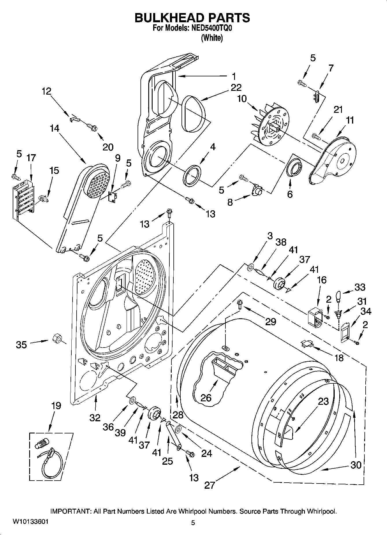 03 - BULKHEAD PARTS, OPTIONAL PARTS (NOT INCLUDED)