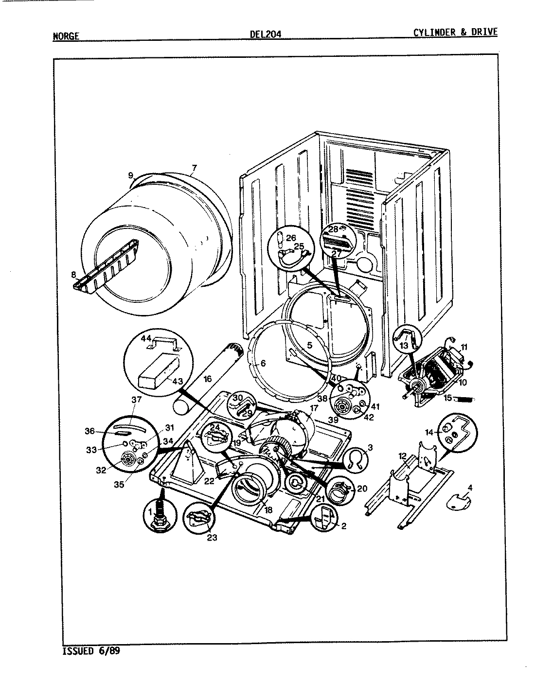 02 - CYLINDER & DRIVE (ORIG.-REV. A-B)