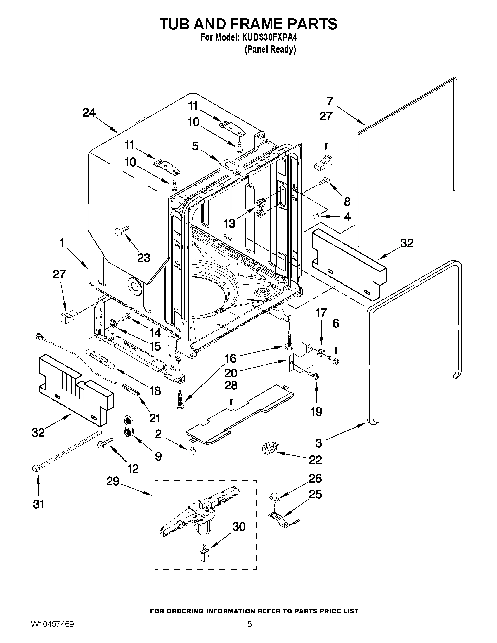 05 - TUB AND FRAME PARTS