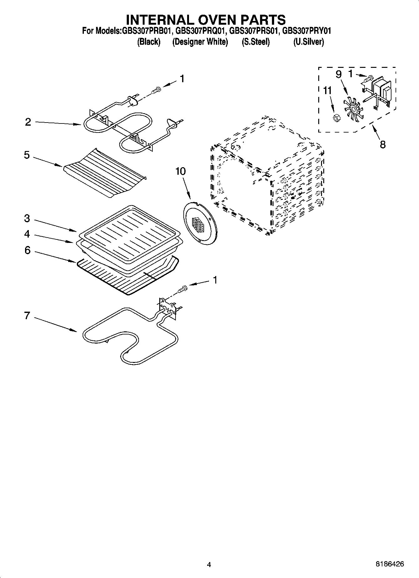 03 - INTERNAL OVEN PARTS