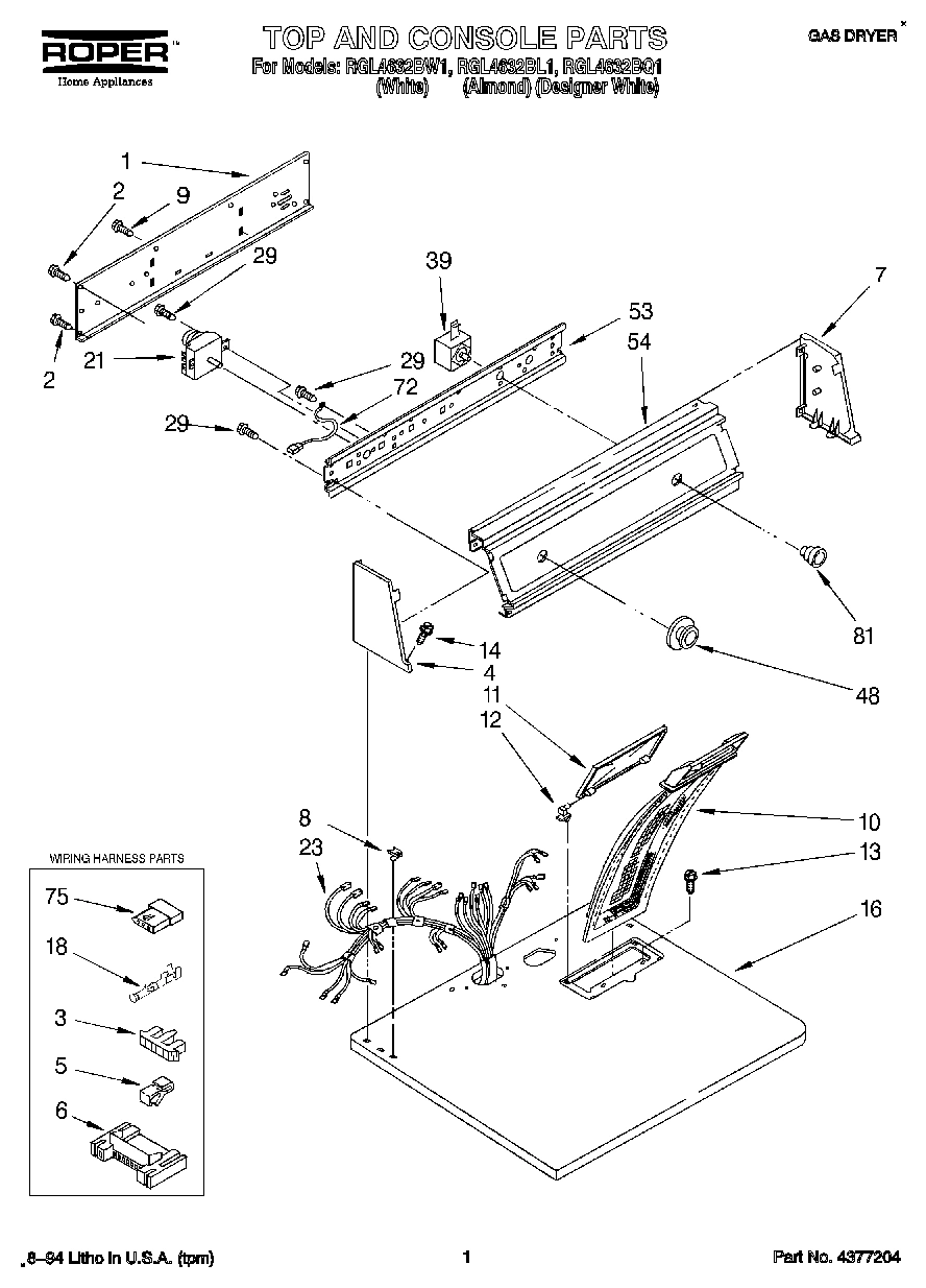 01 - TOP AND CONSOLE, LIT/OPTIONAL