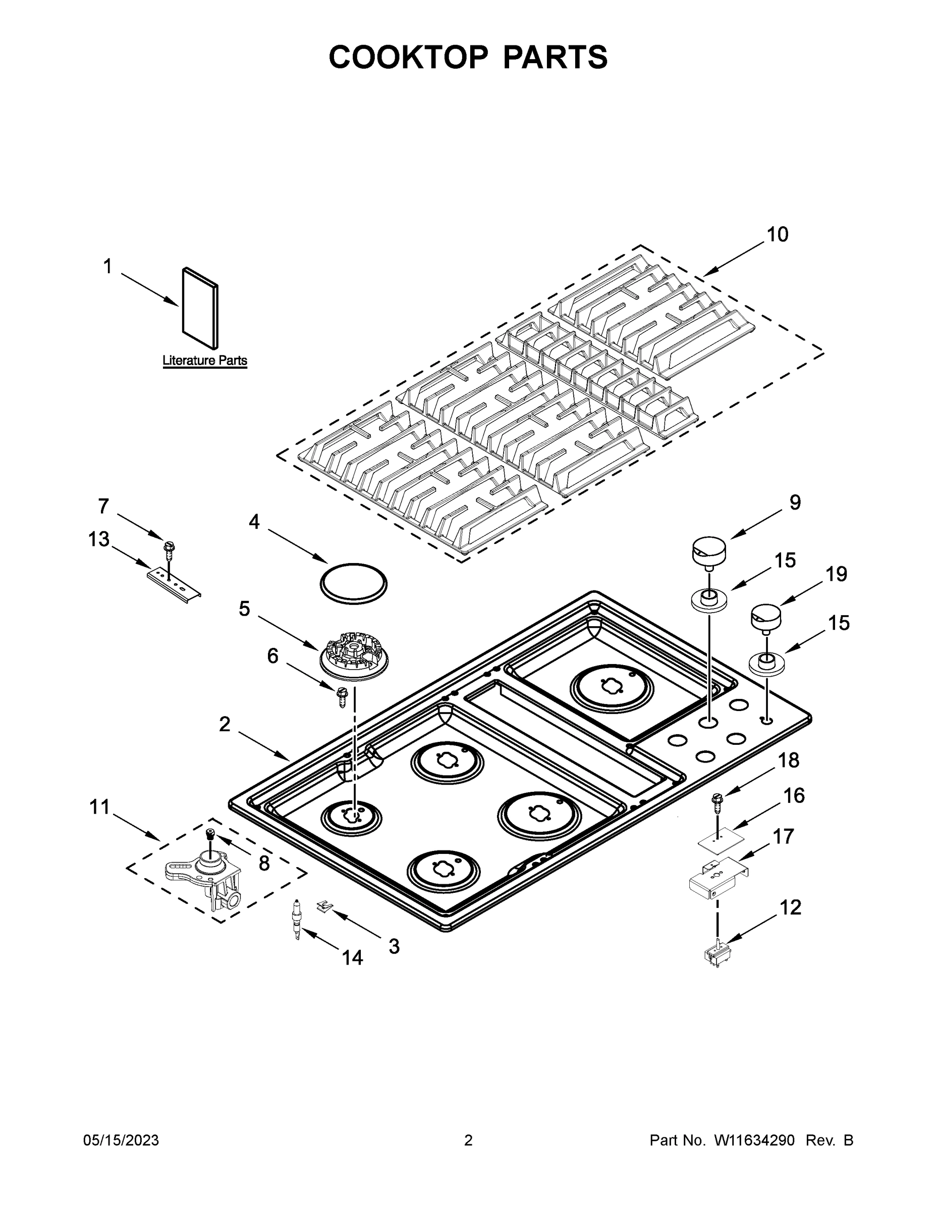 02 - COOKTOP PARTS