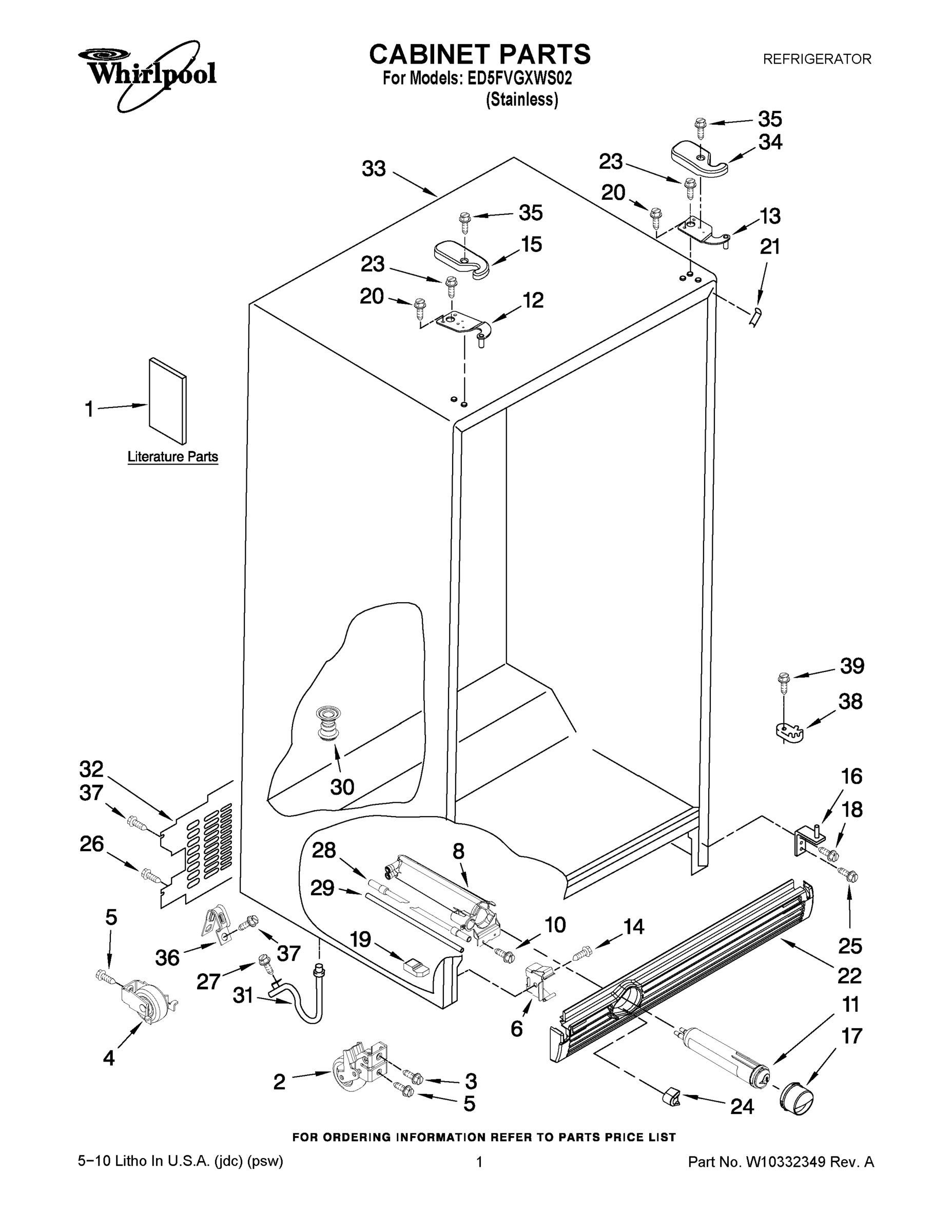 01 - CABINET PARTS