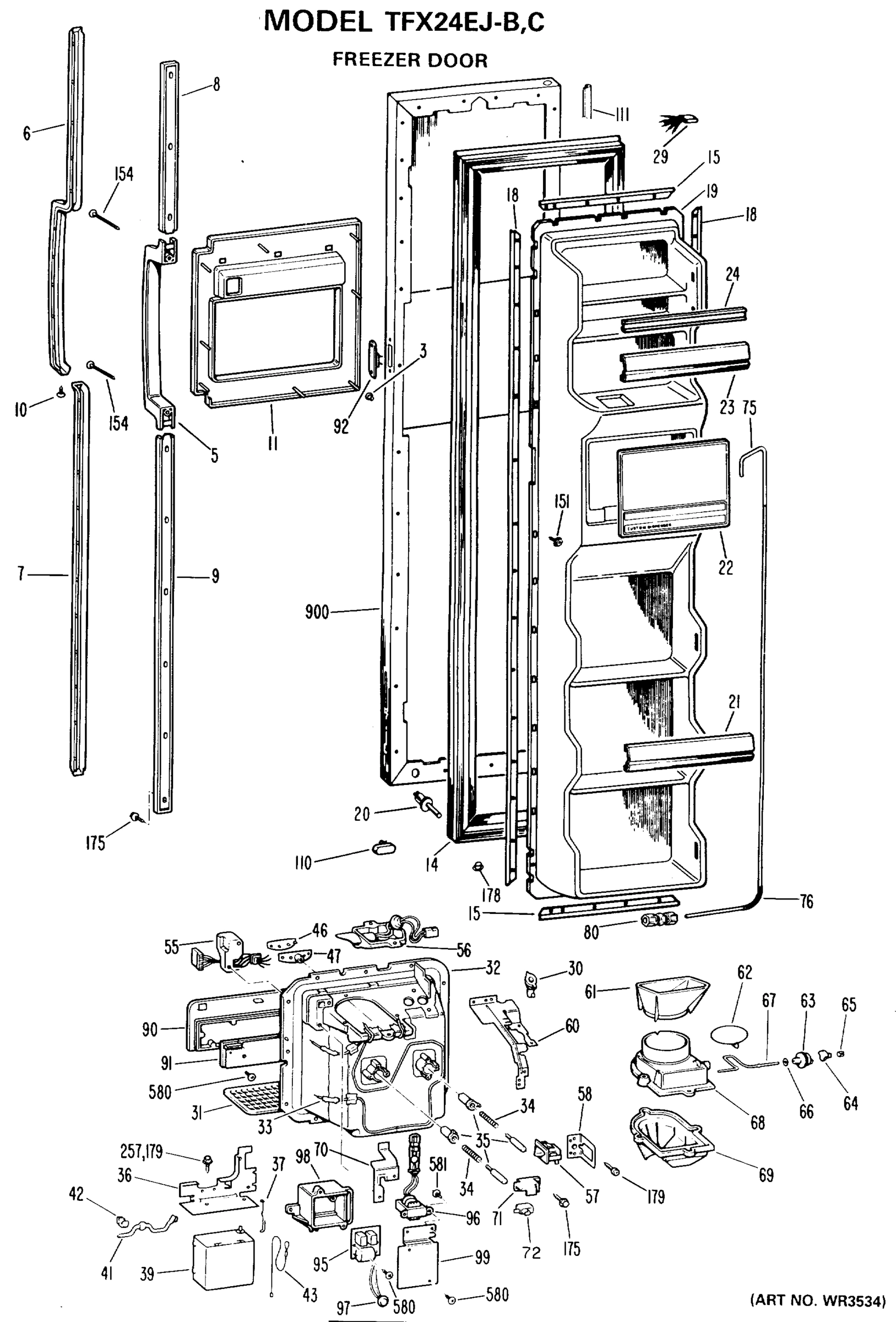 FREEZER DOOR