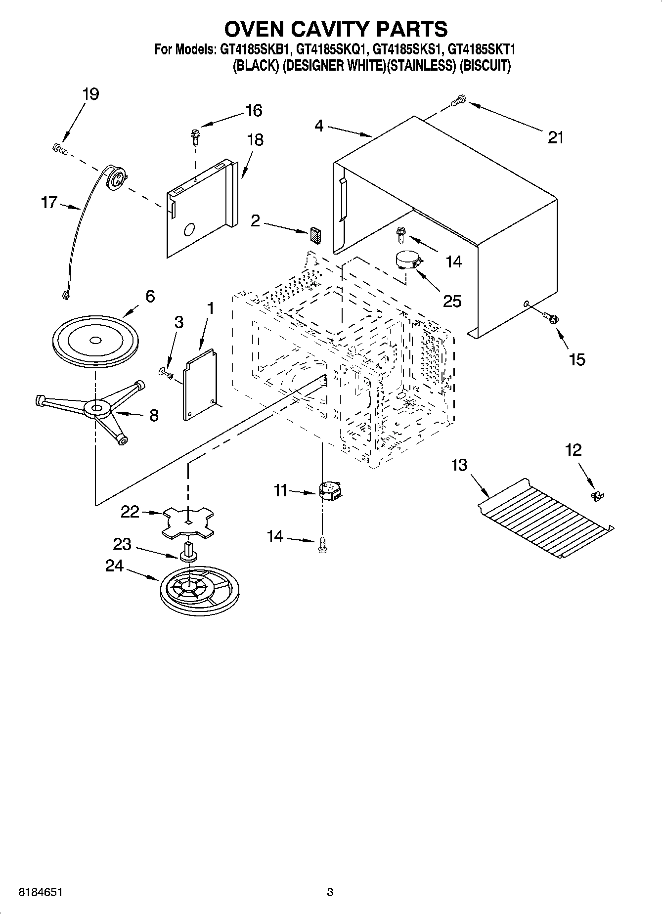 03 - OVEN CAVITY PARTS