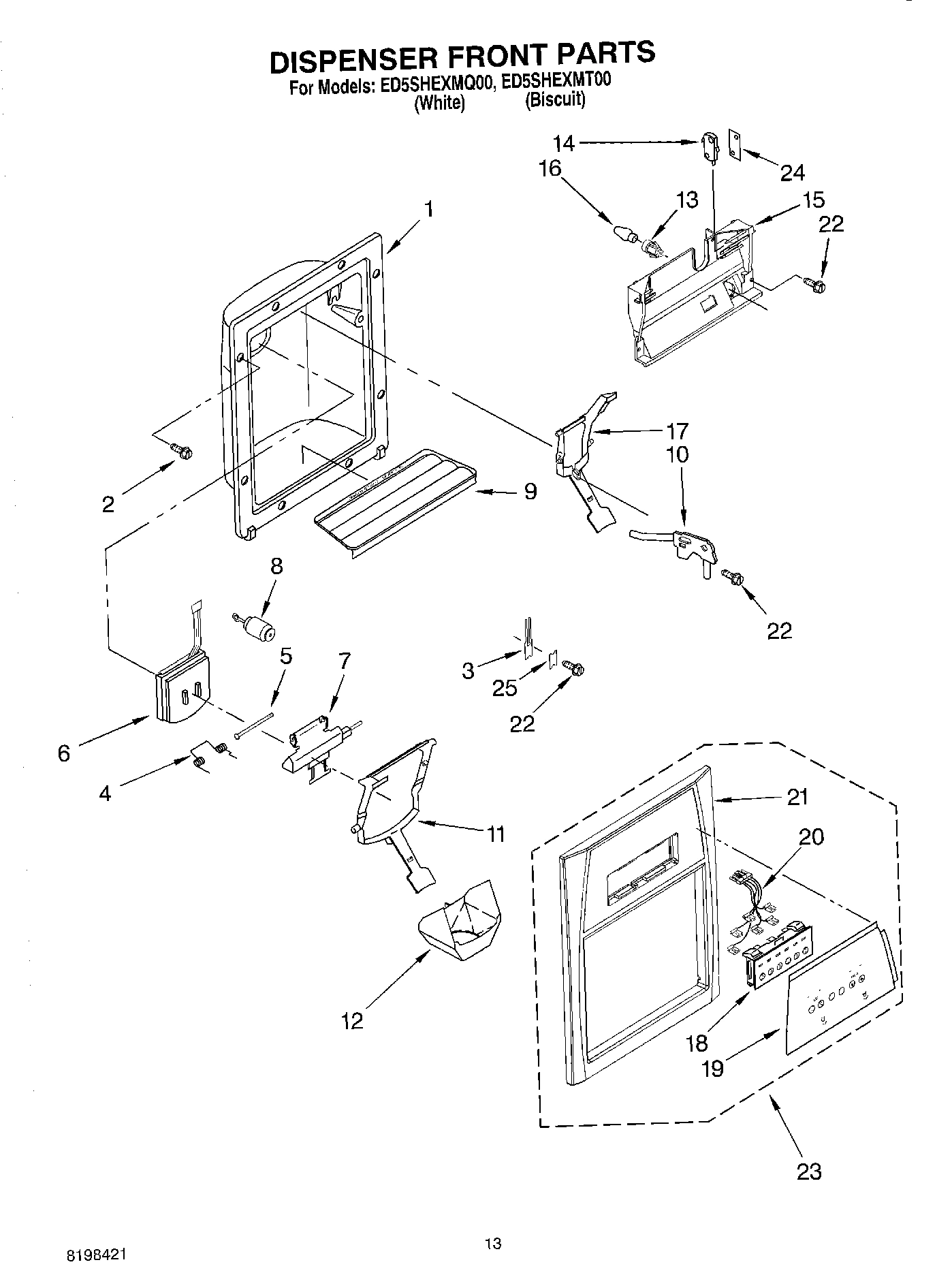 08 - DISPENSER FRONT PARTS