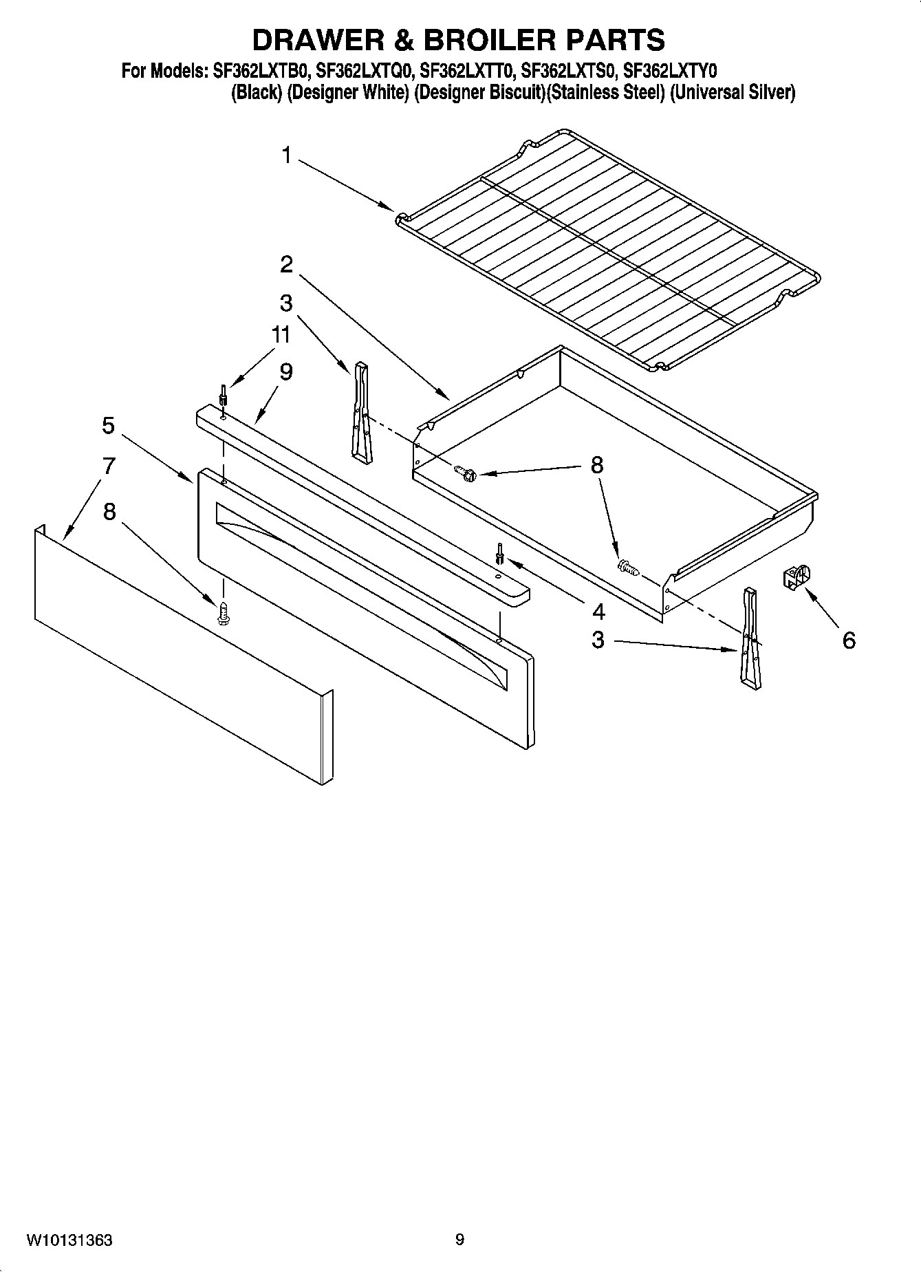 06 - DRAWER & BROILER PARTS, OPTIONAL PARTS