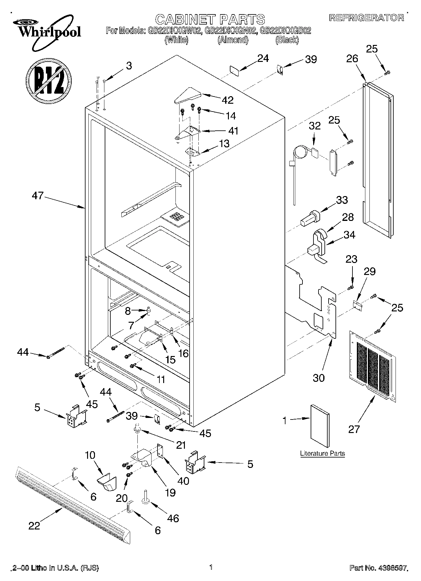 01 - CABINET, LITERATURE